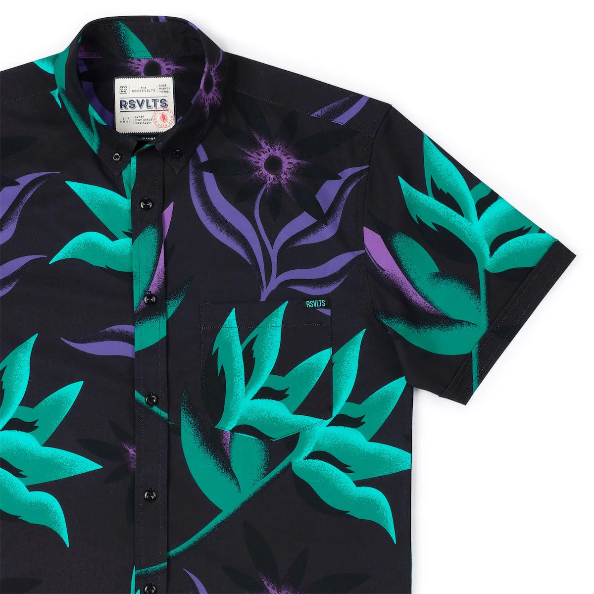 Midnight Oasis – KUNUFLEX Short Sleeve Shirt - Image 2