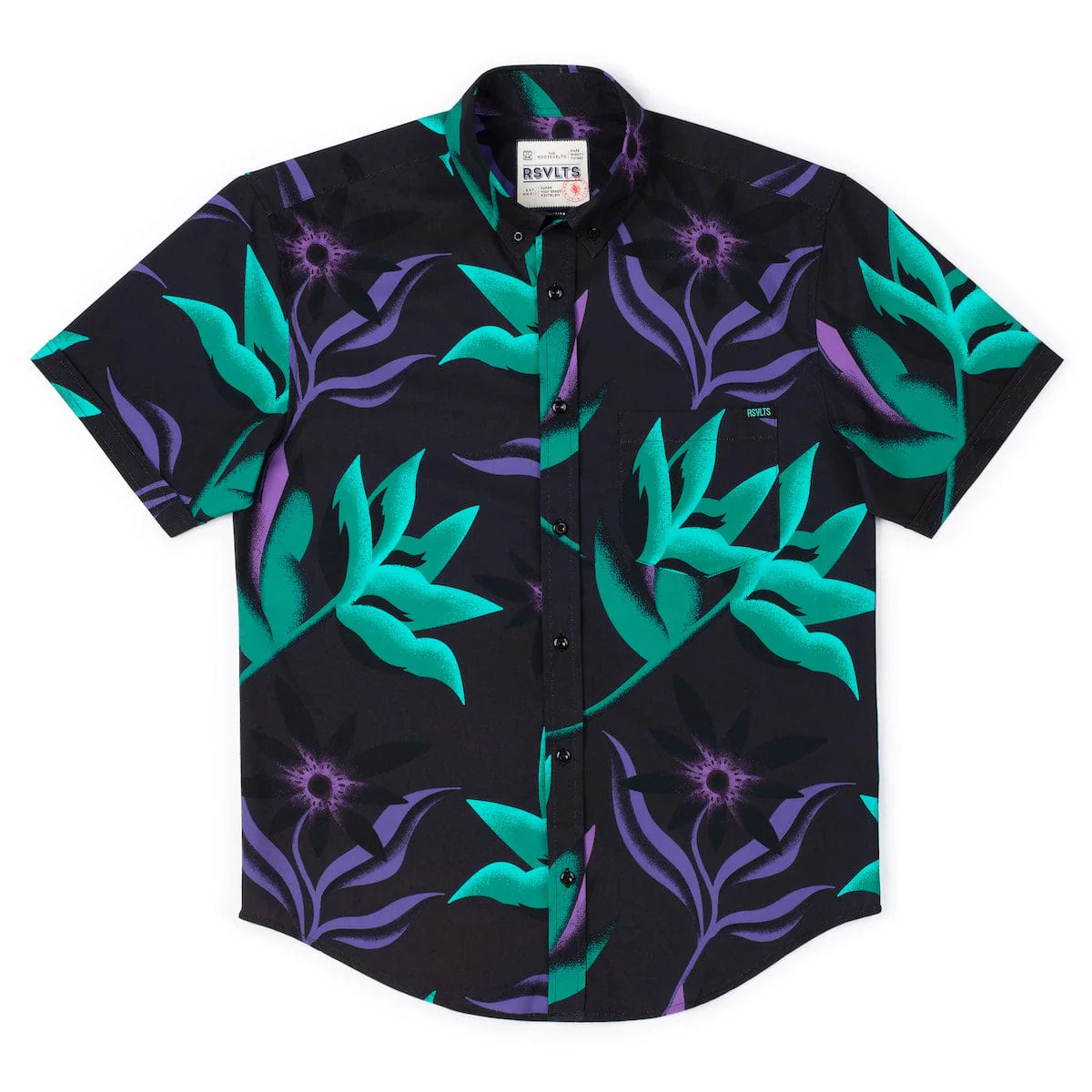 Midnight Oasis – KUNUFLEX Short Sleeve Shirt - Image 5