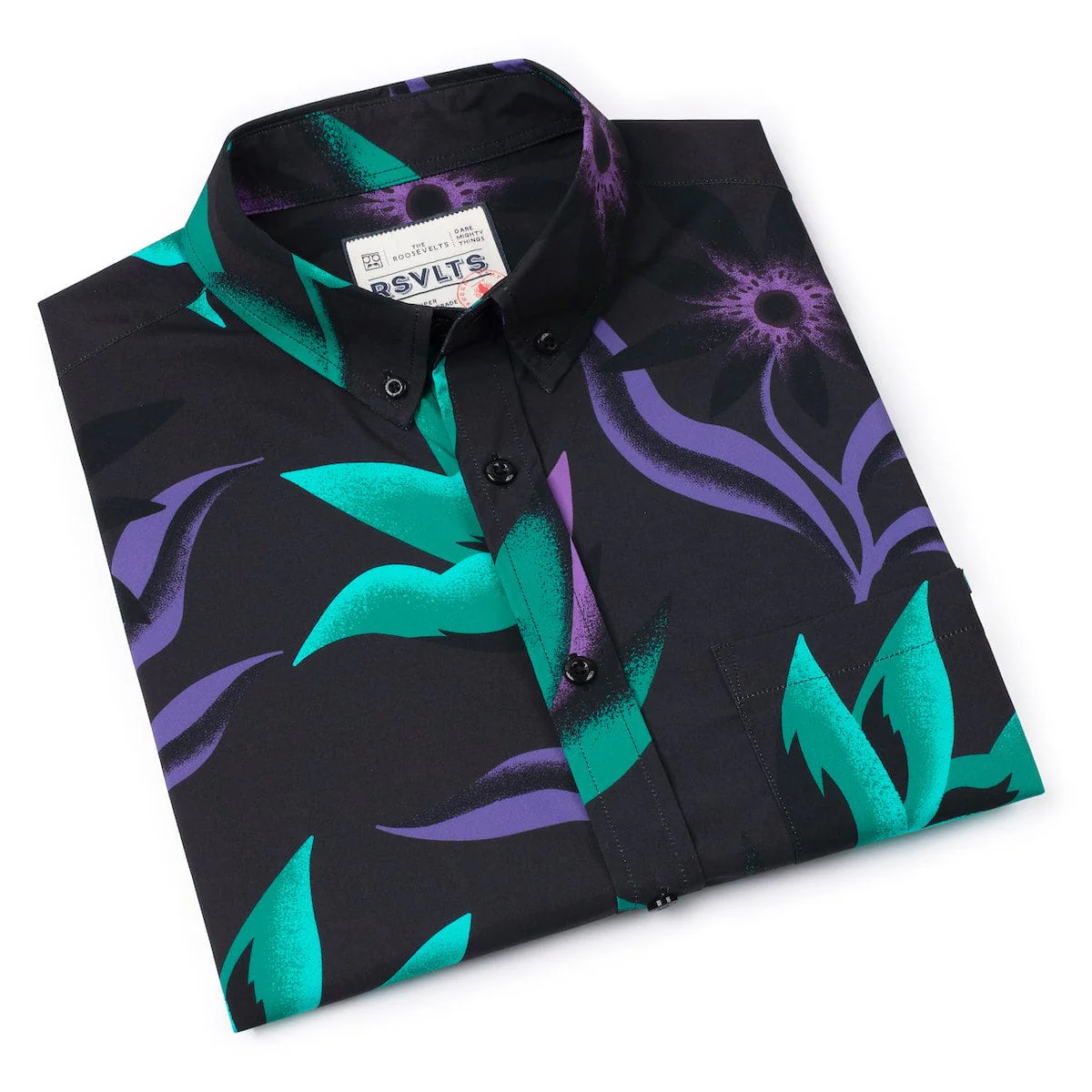 Midnight Oasis – KUNUFLEX Short Sleeve Shirt - Image 8