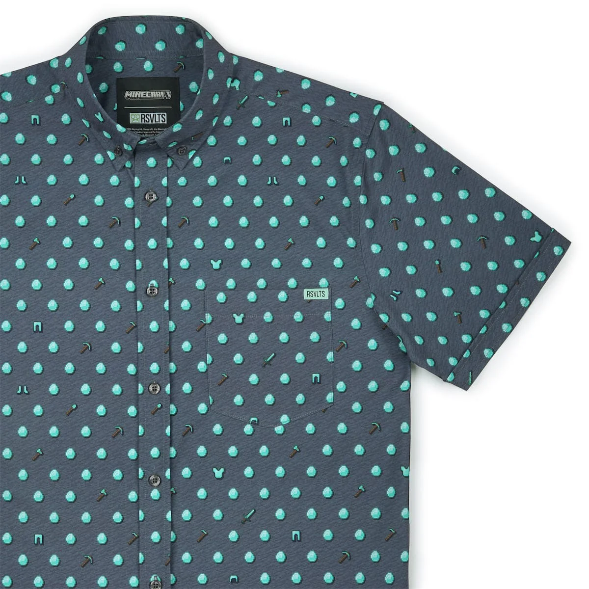 Minecraft "Diggin’ for Diamonds" – KUNUFLEX Short Sleeve Shirt