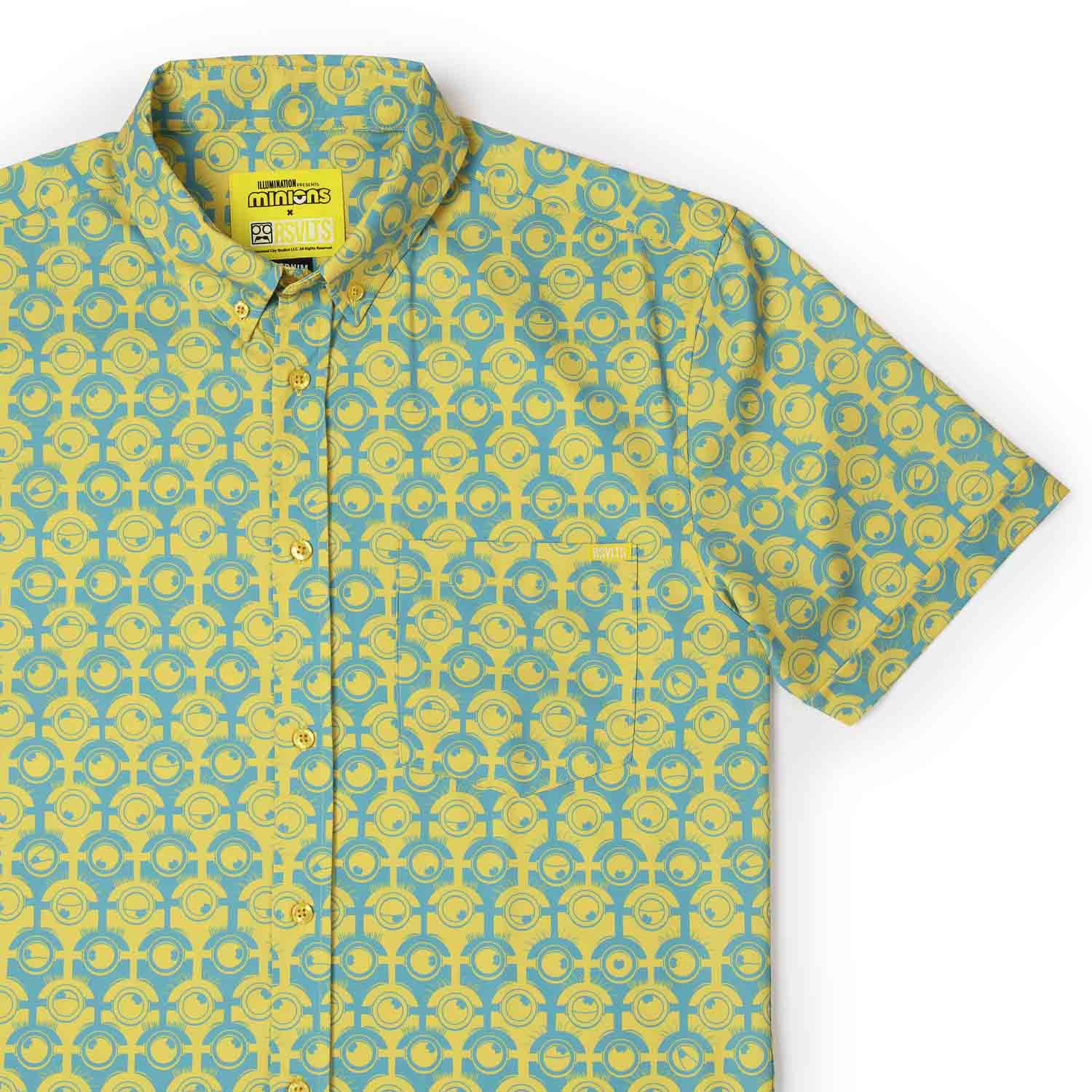 Minions "For Your Eye Only" – KUNUFLEX Short Sleeve Shirt - Image 3