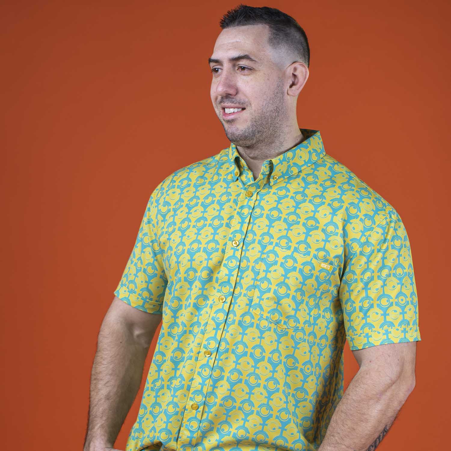 Minions "For Your Eye Only" – KUNUFLEX Short Sleeve Shirt - Image 7