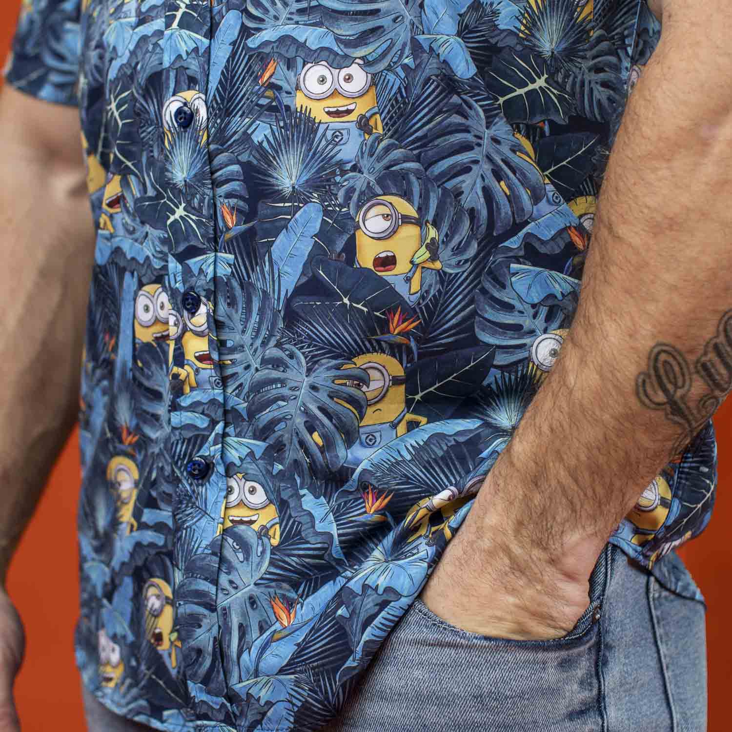 Minions “In Search of BA NA NA” – KUNUFLEX Short Sleeve Shirt - Image 6