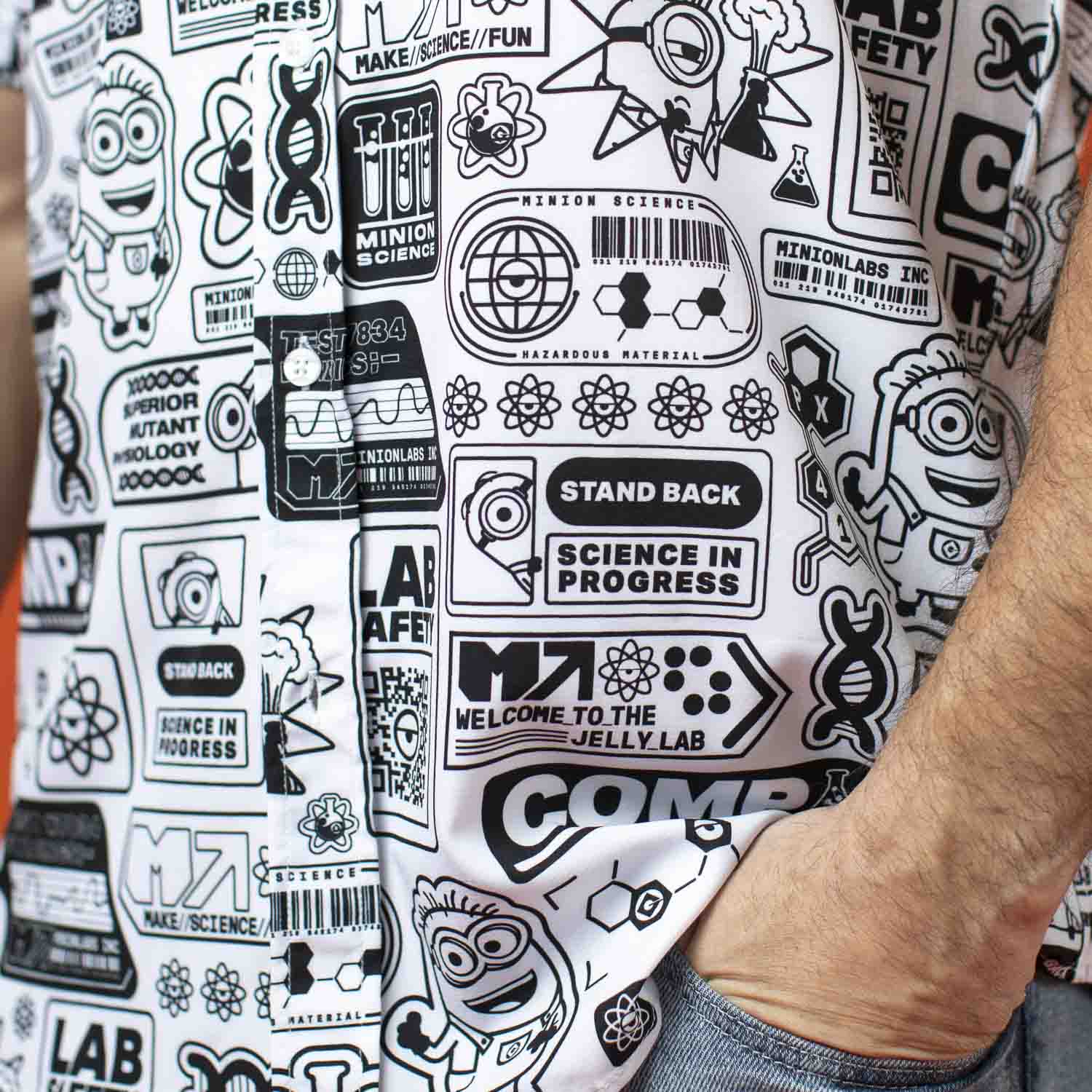 Minions "Zero Days Without Accident" – KUNUFLEX Short Sleeve Shirt - Image 8
