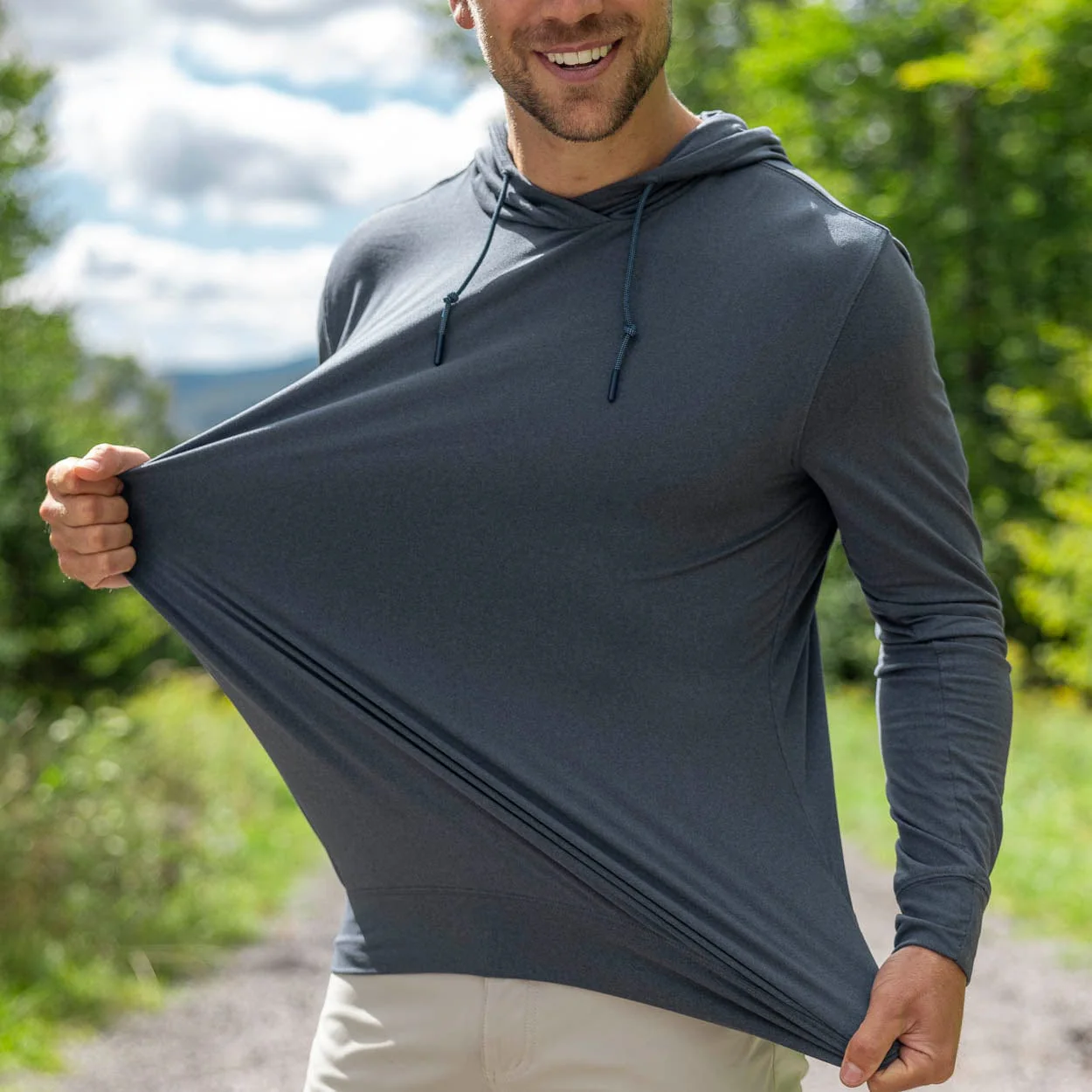 Navy Melange – Performance Hoodie - Image 4