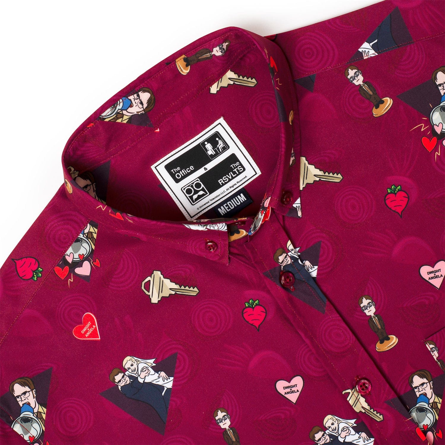 The Office "Heartbeets" – KUNUFLEX Short Sleeve Shirt - Image 3