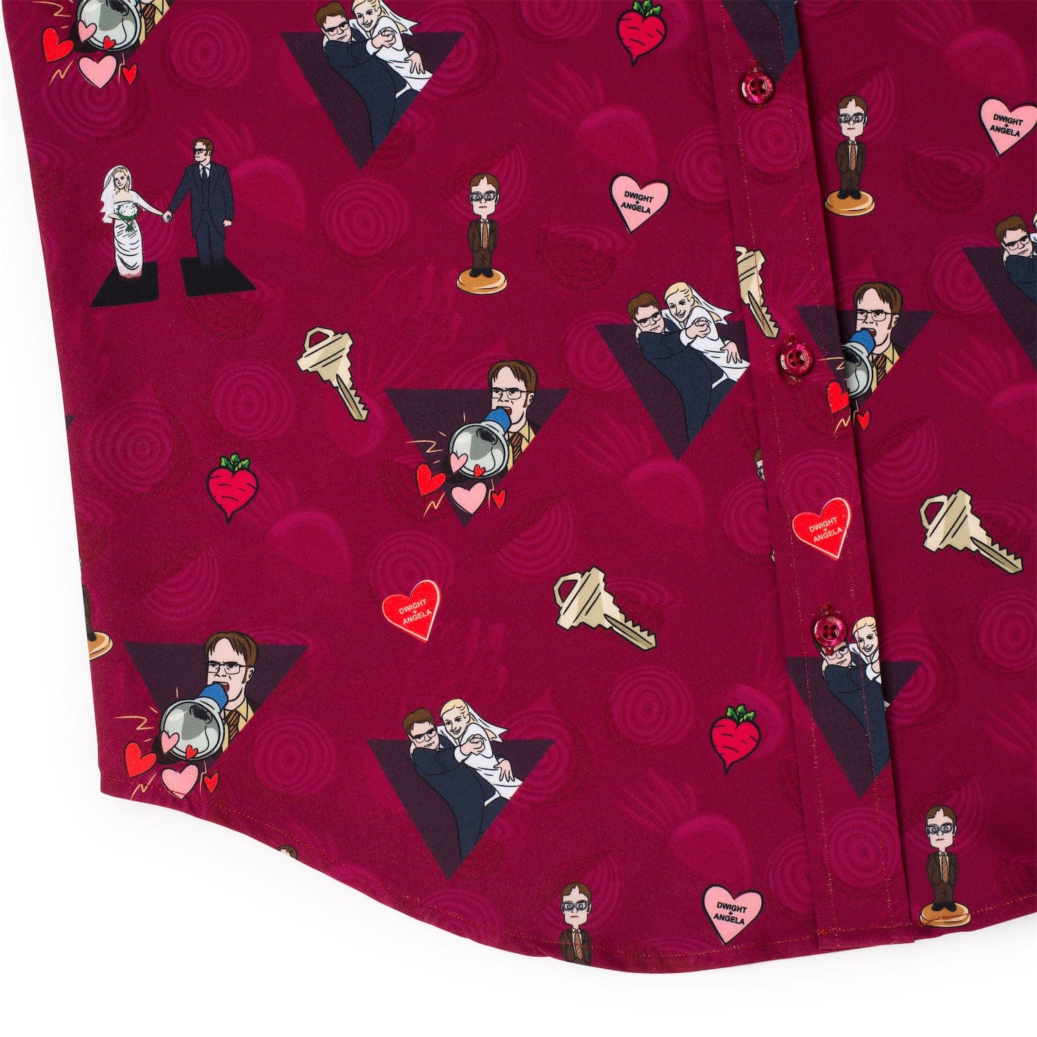 The Office "Heartbeets" – KUNUFLEX Short Sleeve Shirt - Image 4