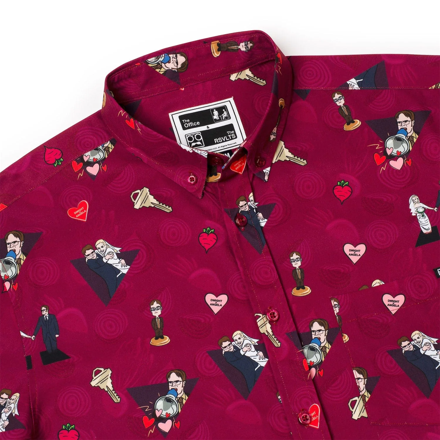The Office "Heartbeets" – KUNUFLEX Short Sleeve Shirt - Image 5