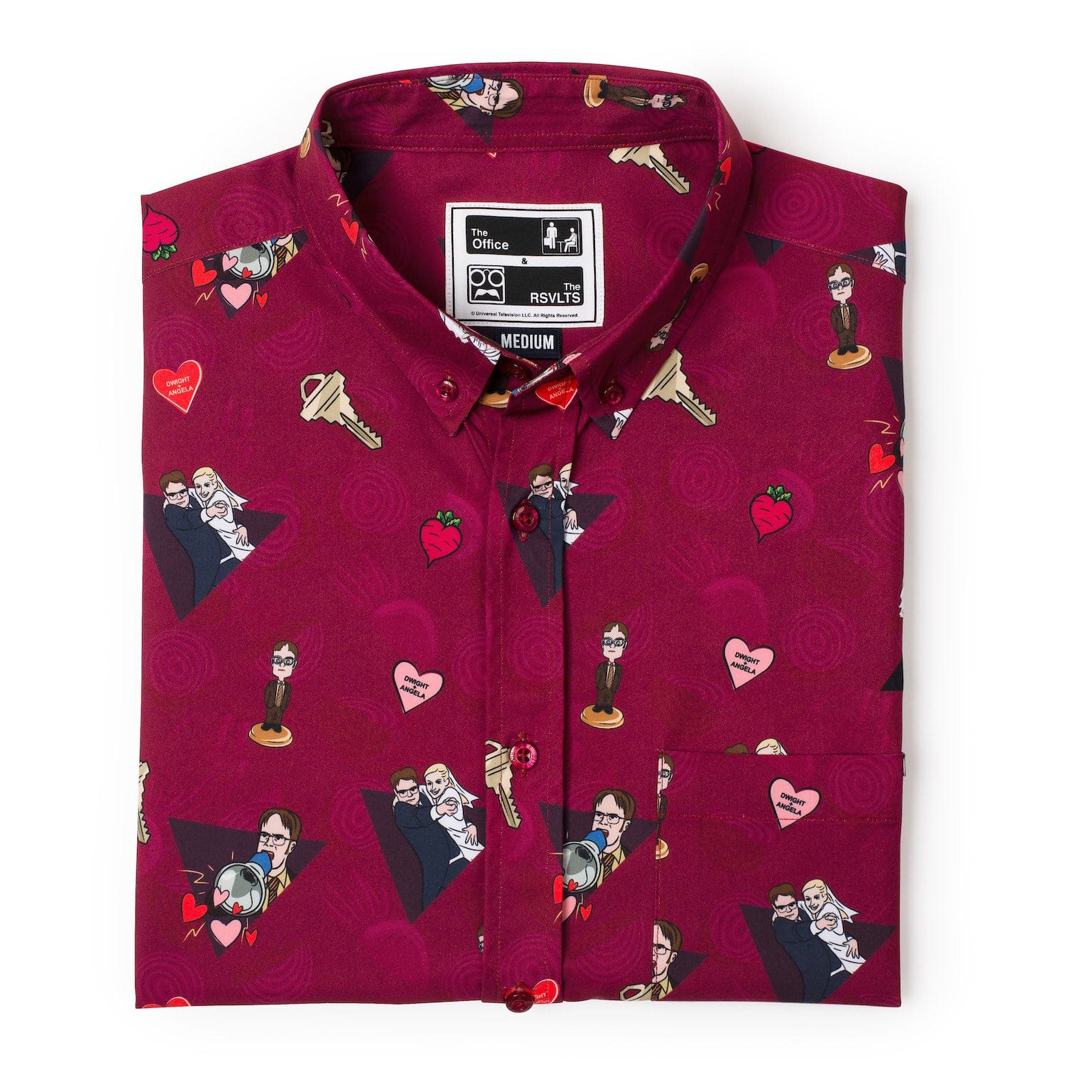 The Office "Heartbeets" – KUNUFLEX Short Sleeve Shirt - Image 6