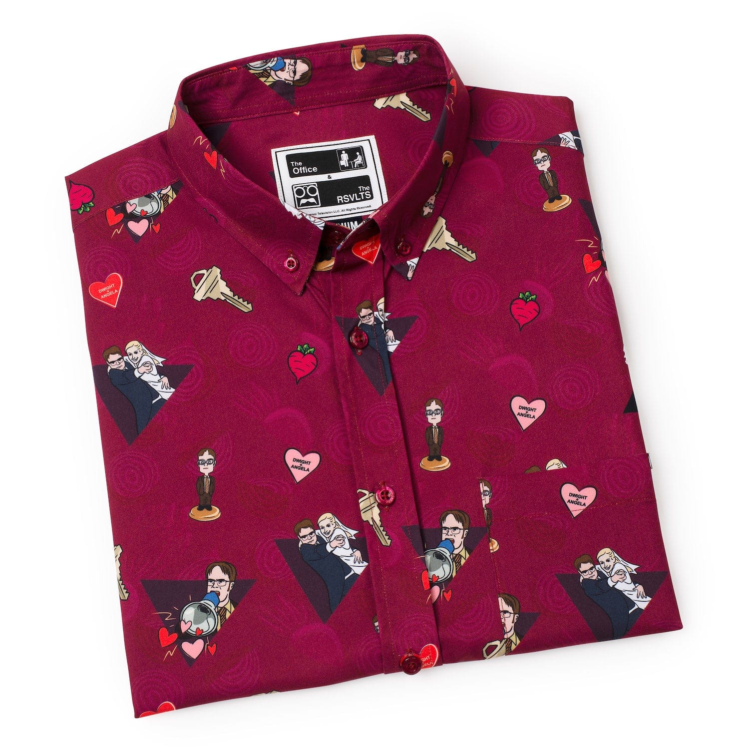 The Office "Heartbeets" – KUNUFLEX Short Sleeve Shirt - Image 7