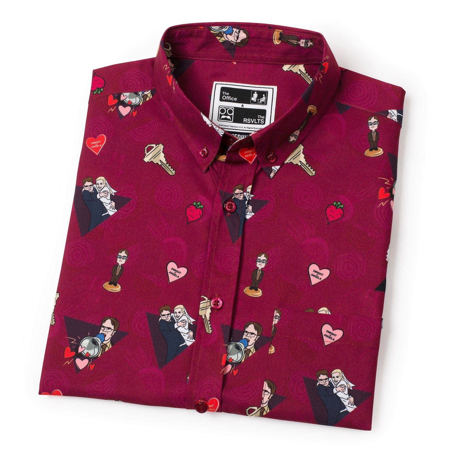 The Office "Heartbeets" – KUNUFLEX Short Sleeve Shirt - Image 8