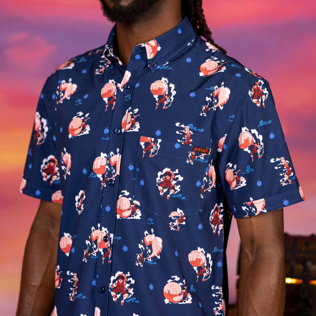 One Piece "Gear Second" – KUNUFLEX Short Sleeve Shirt - Image 4