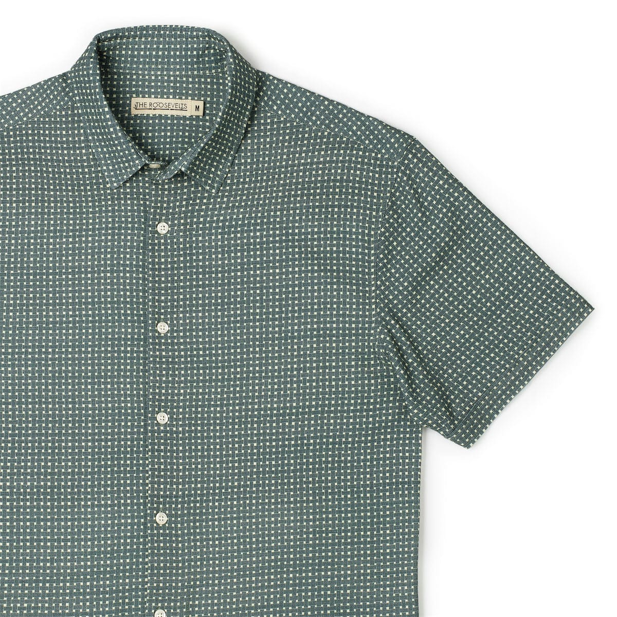 Palm Weave – Bamboo Short Sleeve Shirt - Image 4