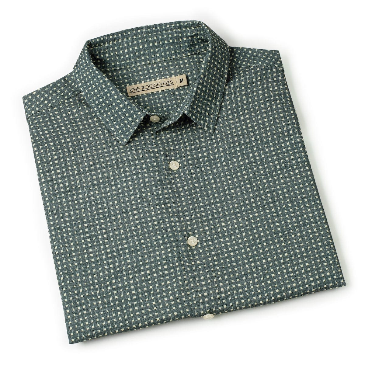 Palm Weave – Bamboo Short Sleeve Shirt - Image 8