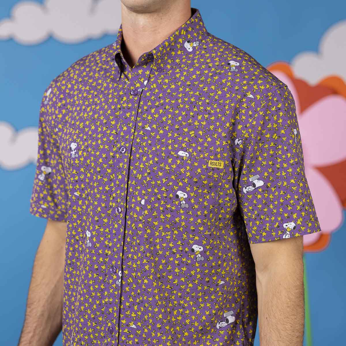 Peanuts "Bird & Beagle" – KUNUFLEX Short Sleeve Shirt - Image 4