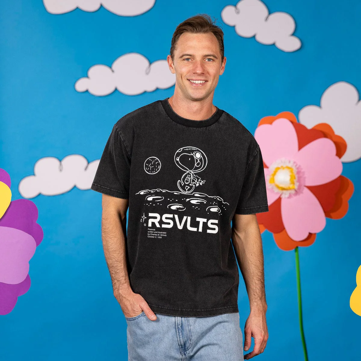 Peanuts "Moonwalk Snoopy" – Vintage Crewneck Tee - Image 2