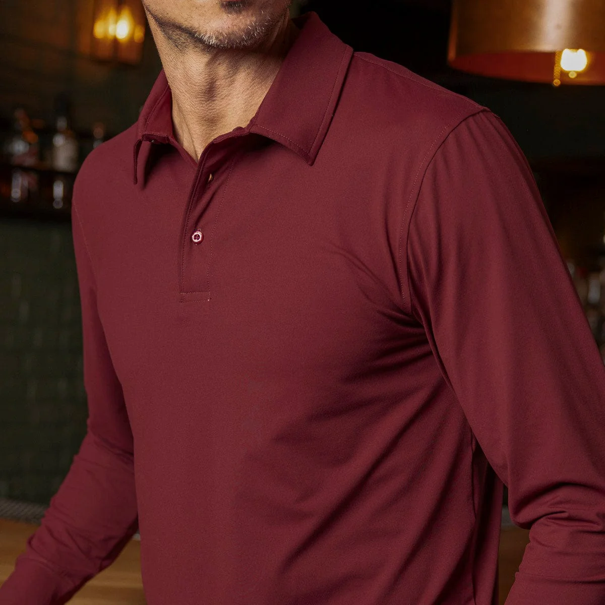 Port – Commuter Long Sleeve Polo - Image 3