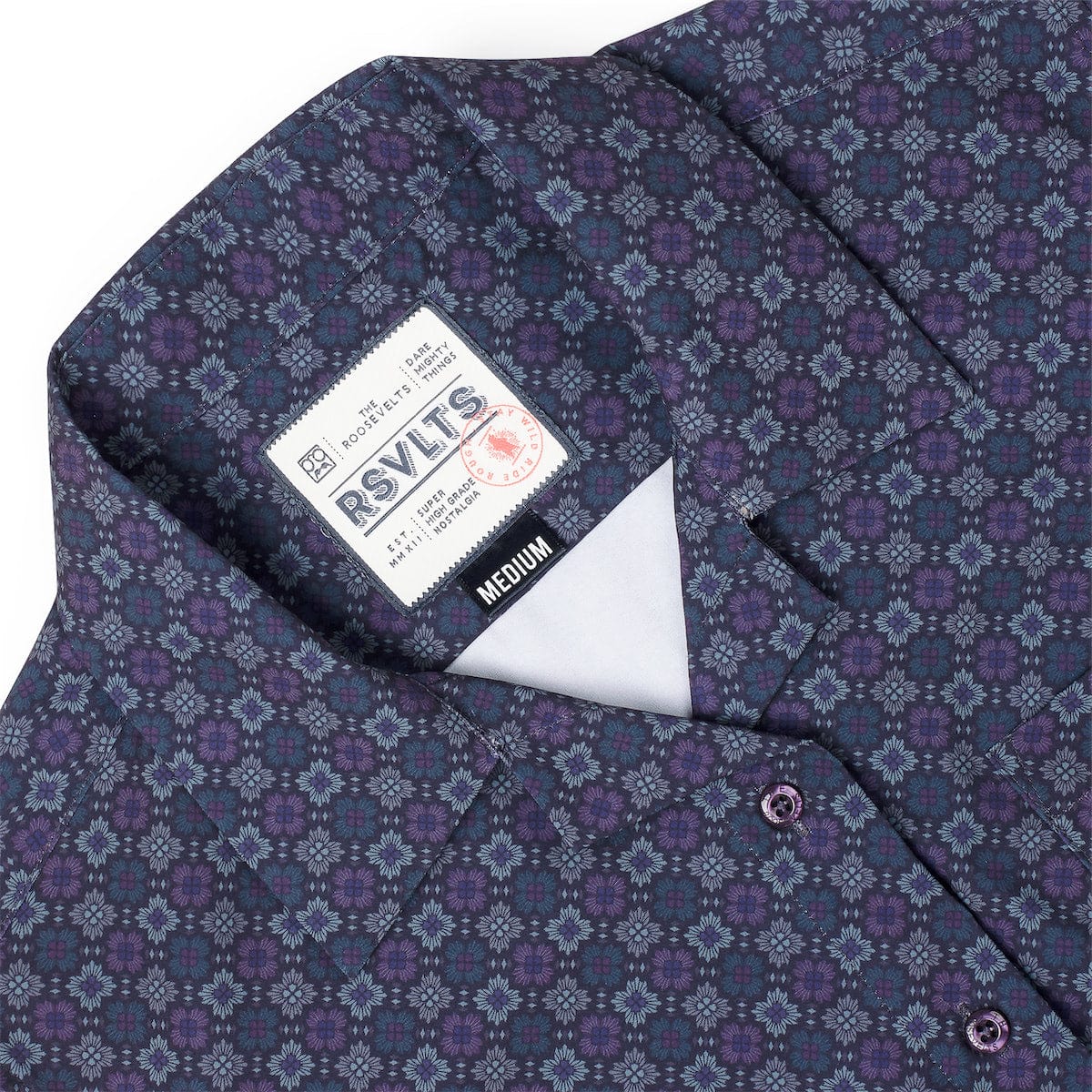 Midnight Mosaic – Women's KUNUFLEX Short Sleeve Shirt - Image 3