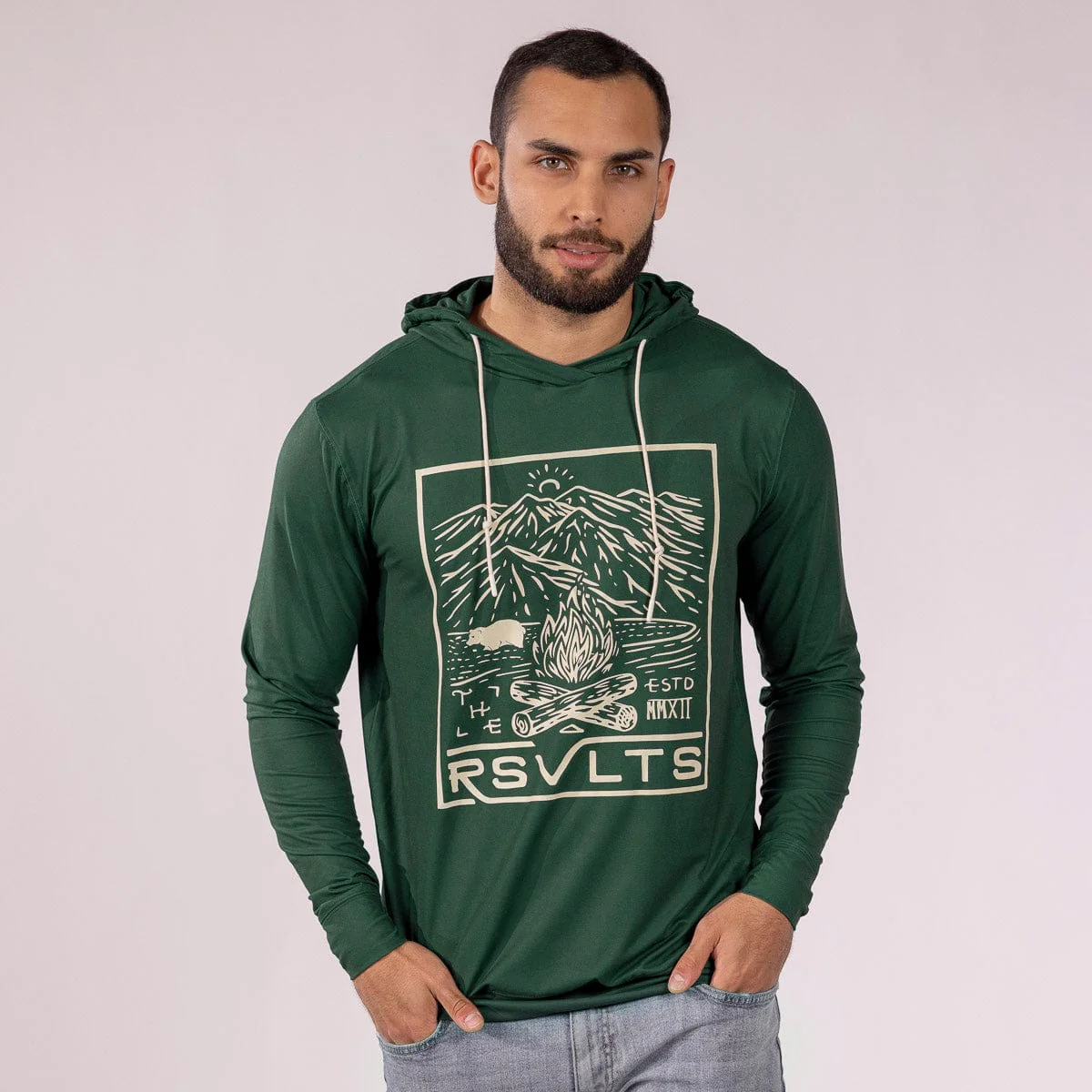 RSVLTS MTNS (Alpine Green) – Performance Hoodie - Image 3