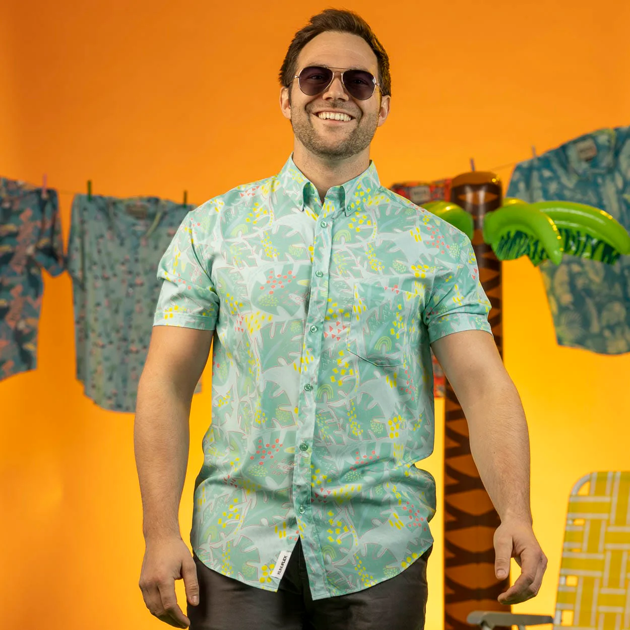 Wildberry Cove – KUNUFLEX Short Sleeve Shirt - Image 3