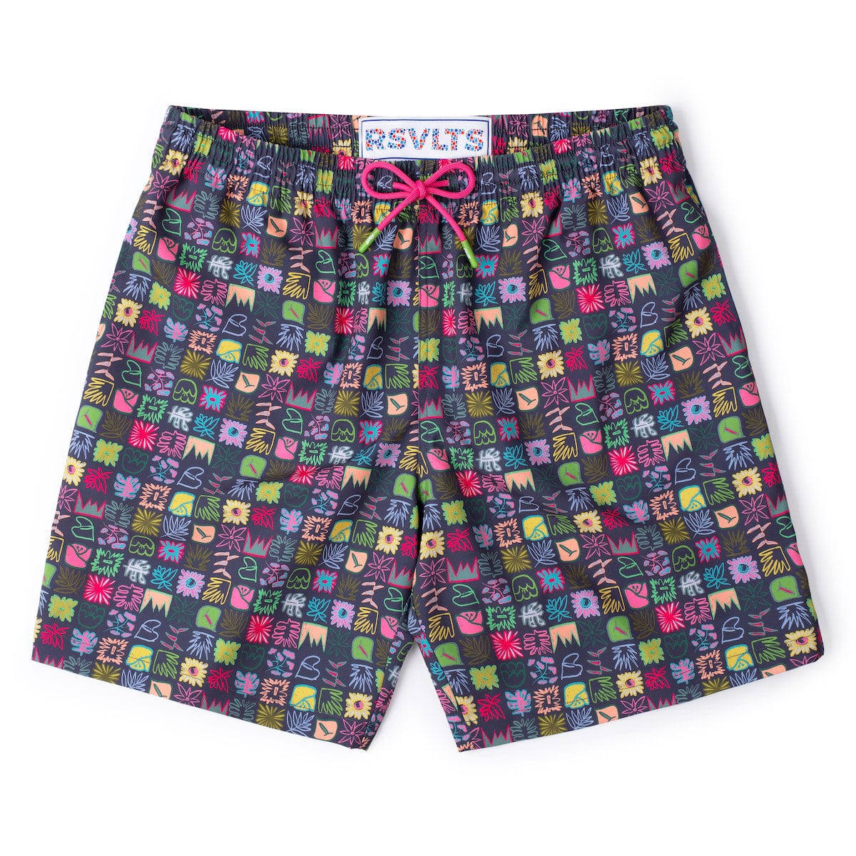 Scribble Squares – Hybrid Shorts