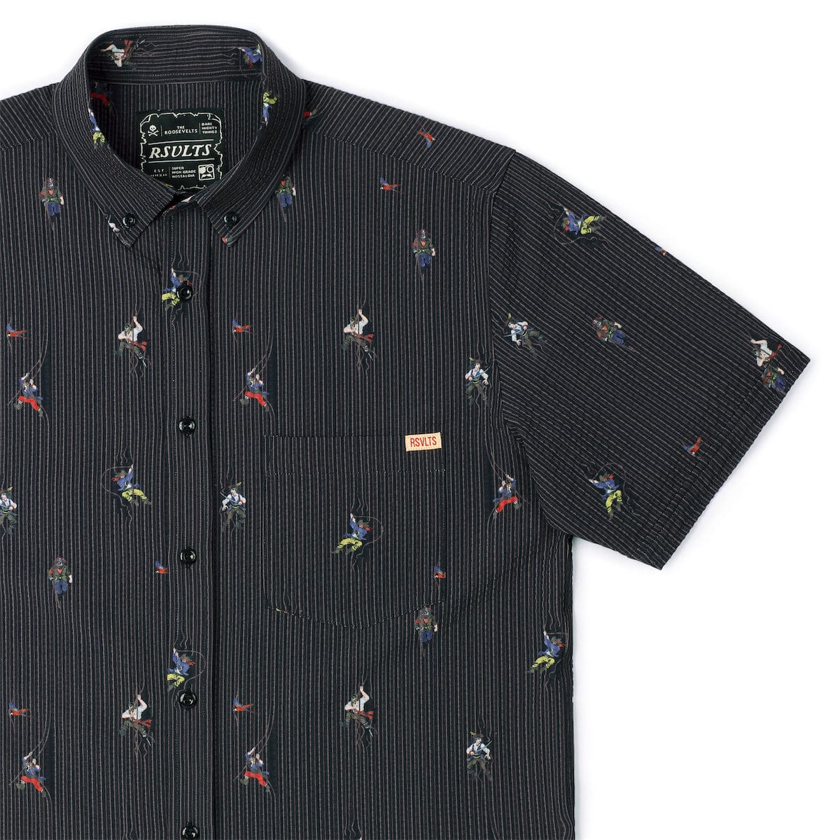 Shiver Me Timbers – Stretch Seersucker Short Sleeve Shirt - Image 2