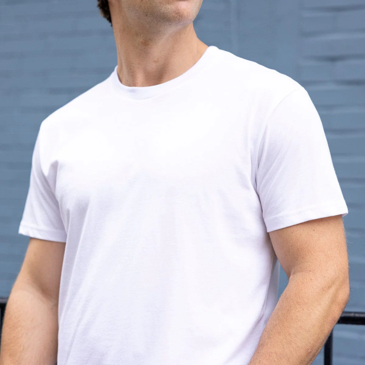 Solid White – Crewneck Tee - Image 3