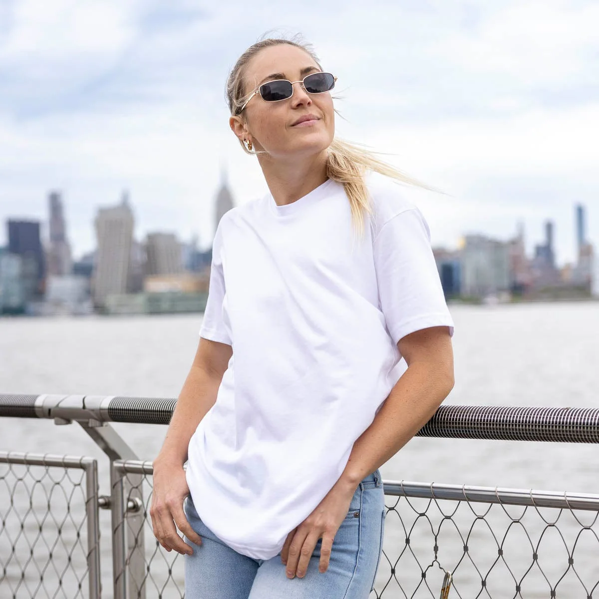 Solid White – Crewneck Tee - Image 4