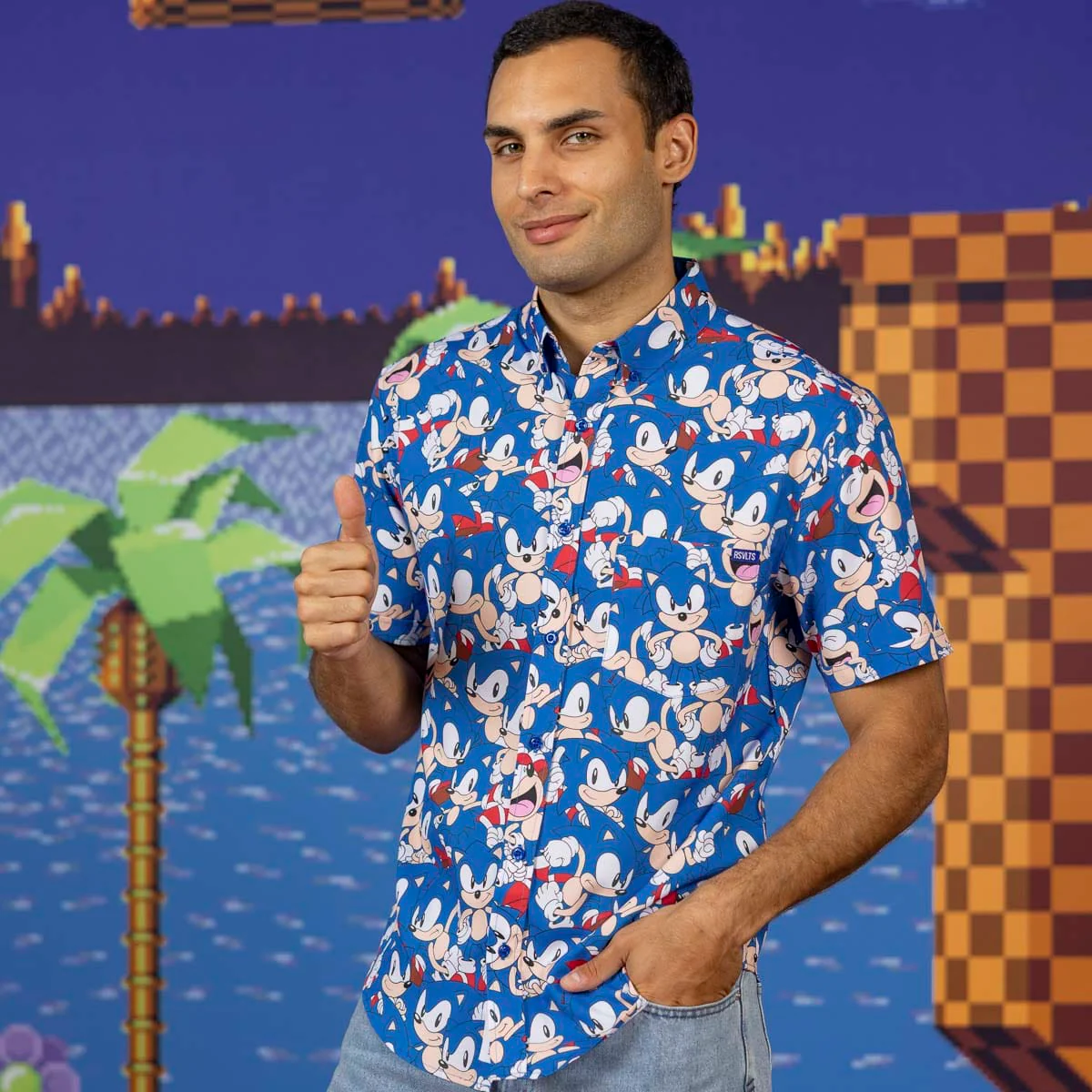 Sonic the Hedgehog "Catch Me If You Can" – KUNUFLEX Short Sleeve Shirt - Image 2