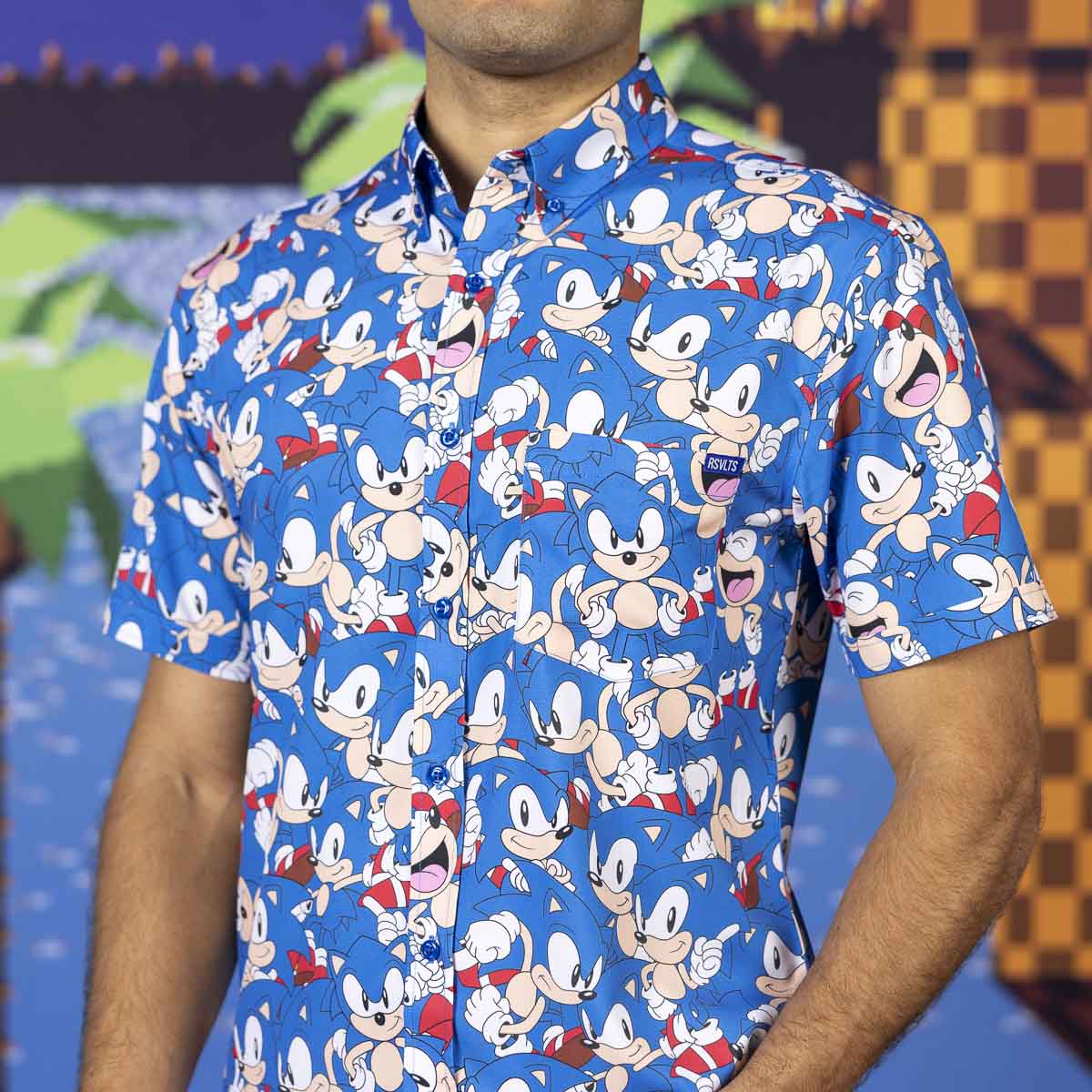 Sonic the Hedgehog "Catch Me If You Can" – KUNUFLEX Short Sleeve Shirt - Image 4