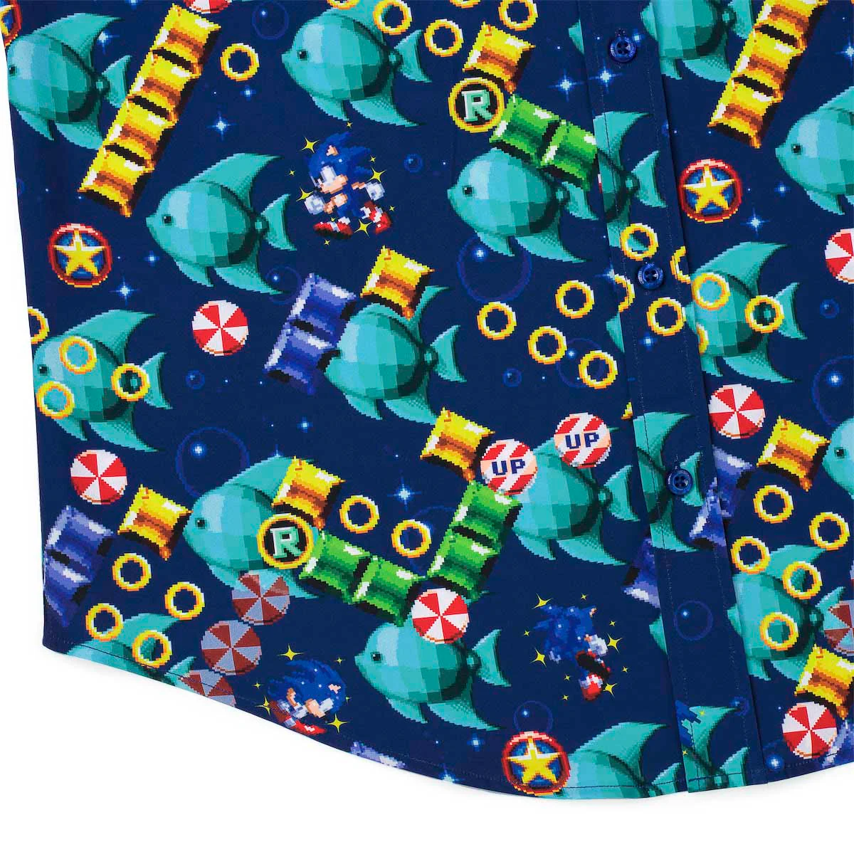 Sonic the Hedgehog "Spinning Maze Mayhem" – KUNUFLEX Short Sleeve Shirt - Image 7