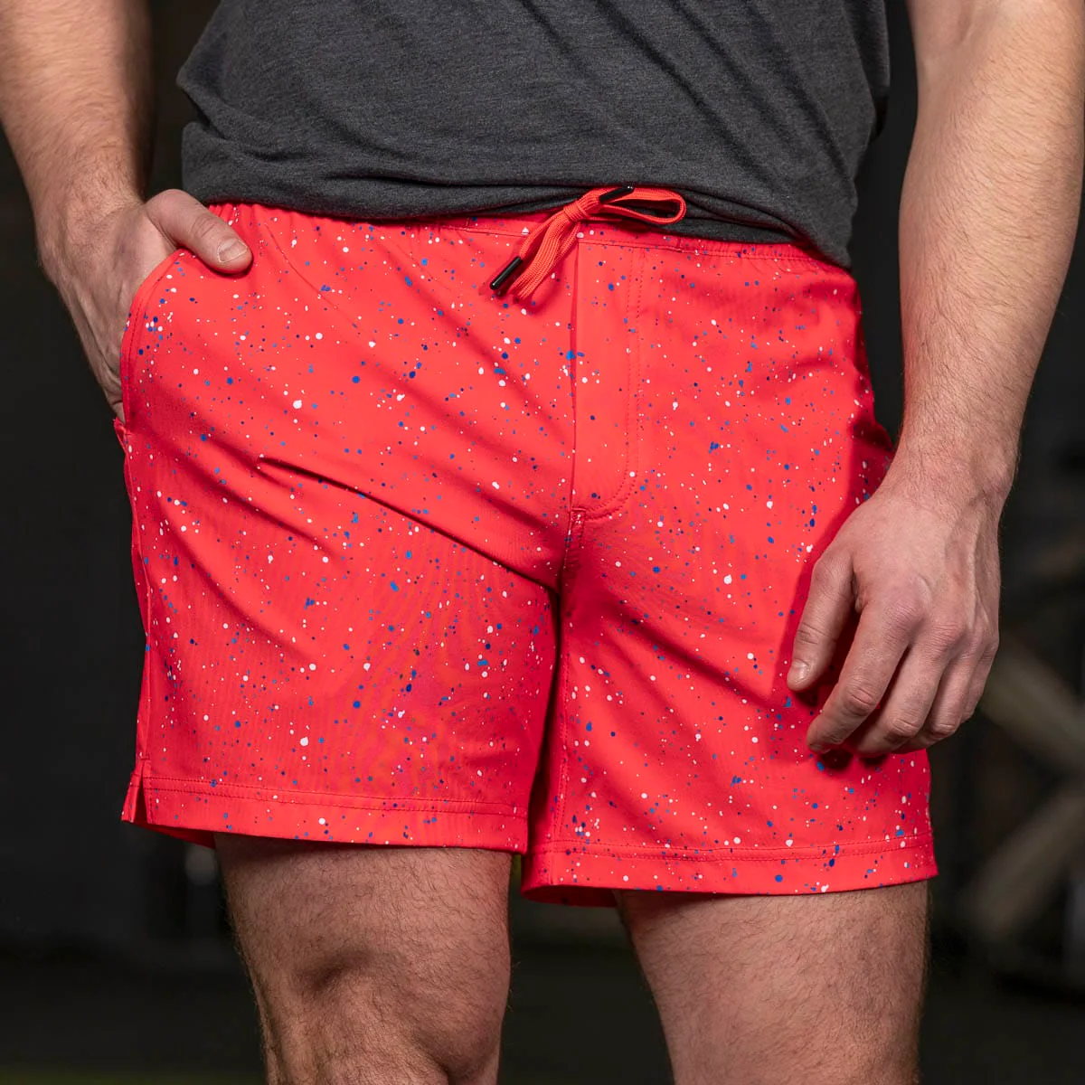 Splat Damon (Infrared) – V1 Lined Training Shorts - Image 8