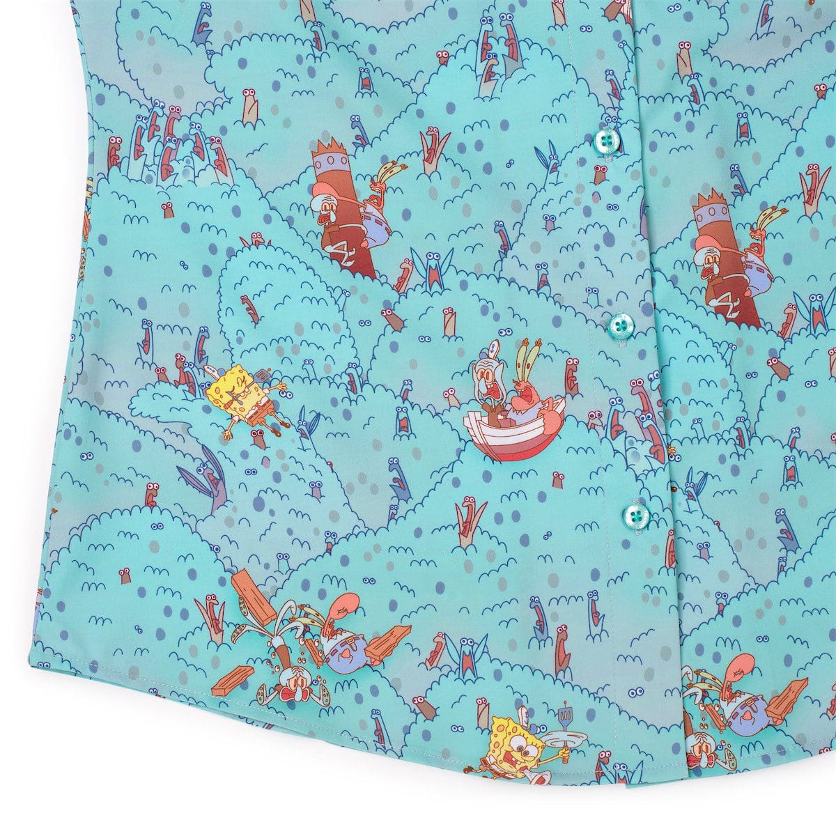 SpongeBob "Meep Meep Meep" – Women's KUNUFLEX Short Sleeve Shirt - Image 4