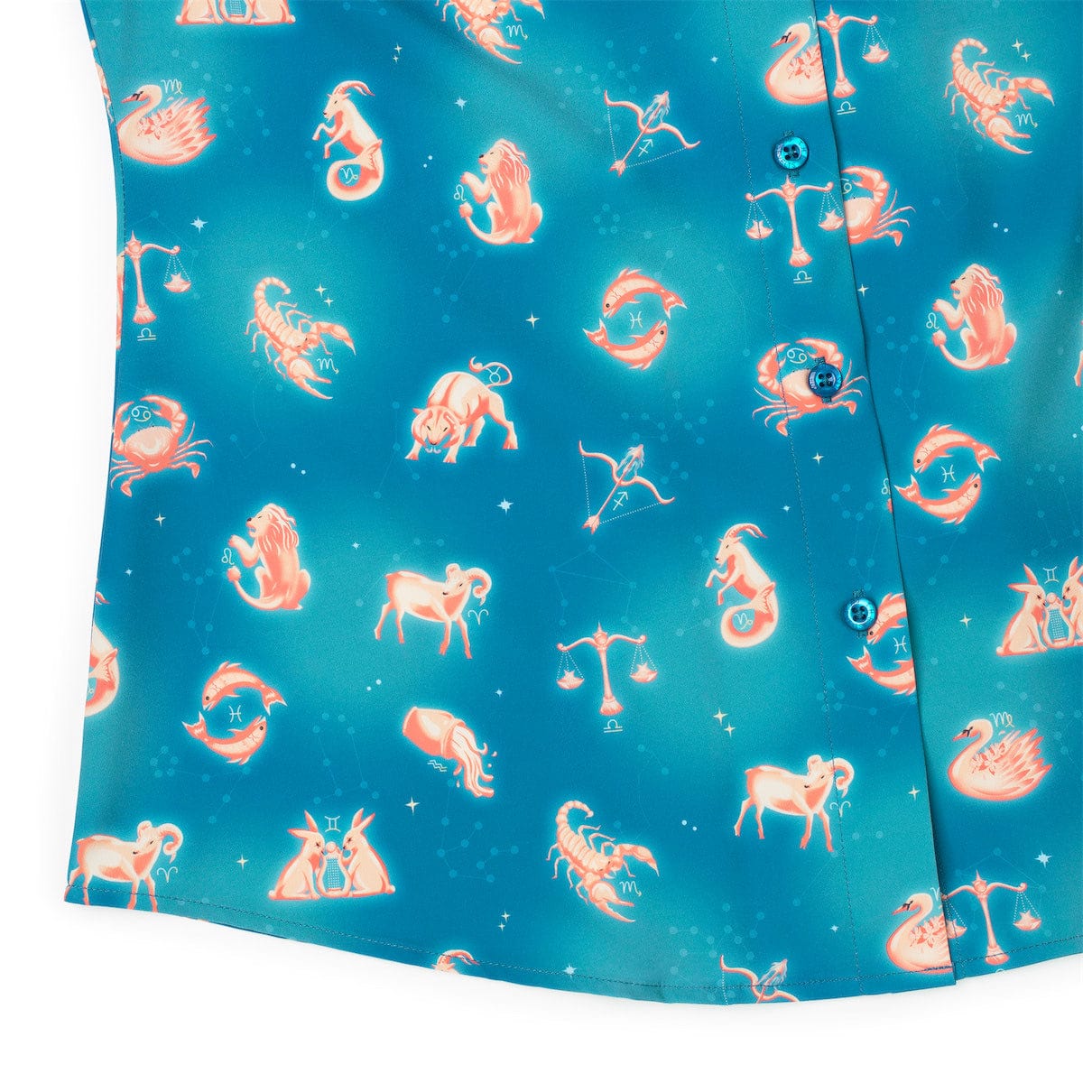 Star-Crossed Cosmos – Women's KUNUFLEX Short Sleeve Shirt  - Image 4