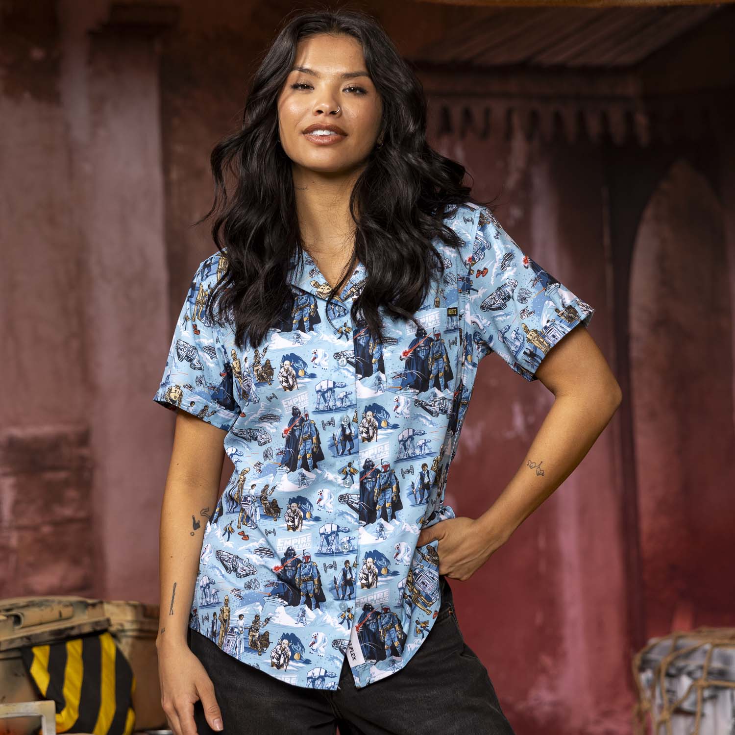 Star Wars™ "Sweet Dreams, Rebels!" – Women's KUNUFLEX Short Sleeve Shirt