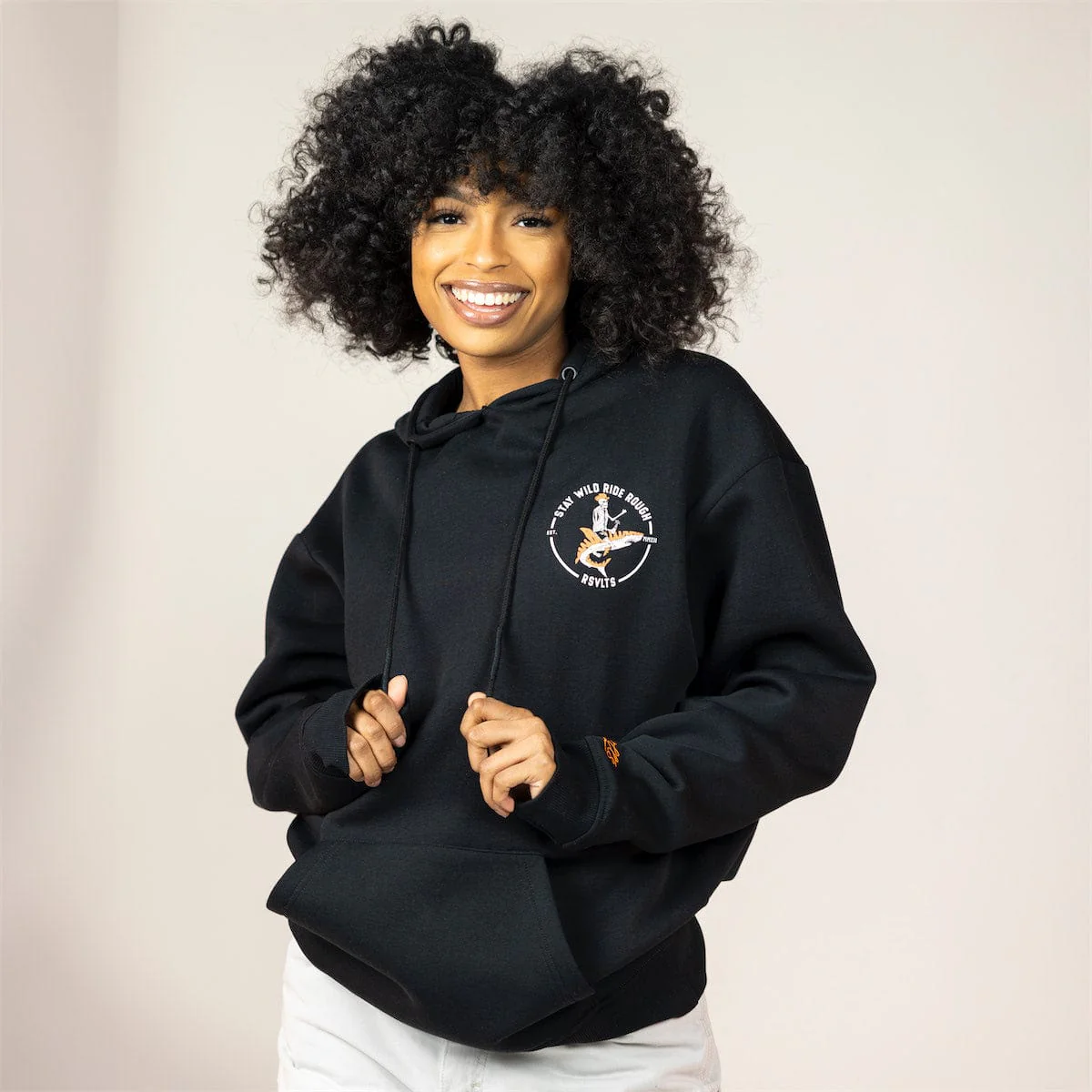 Stay Wild Tiger Shark – Classic Hoodie - Image 3