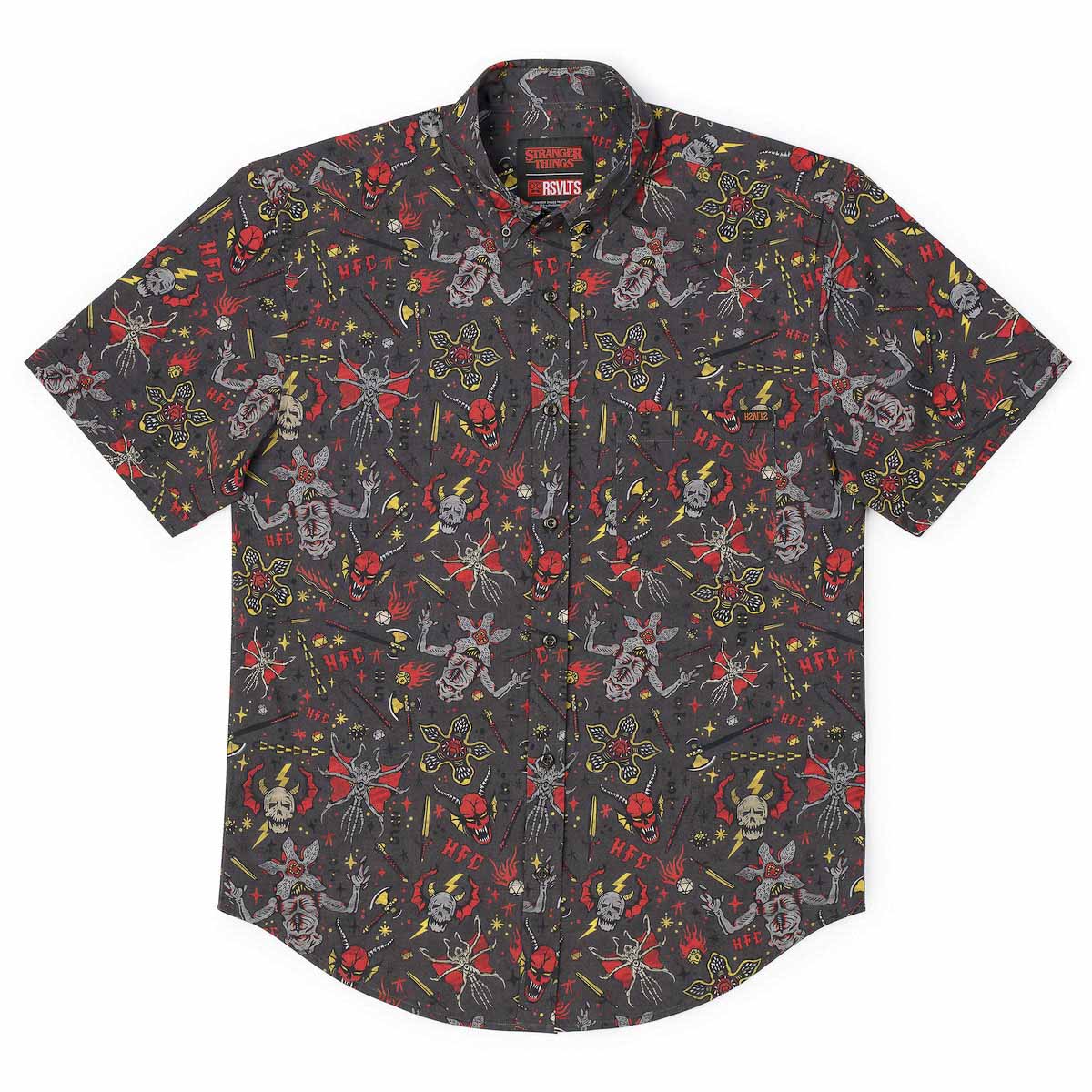 Stranger Things "Hellfire Club" – KUNUFLEX Short Sleeve Shirt - Image 5