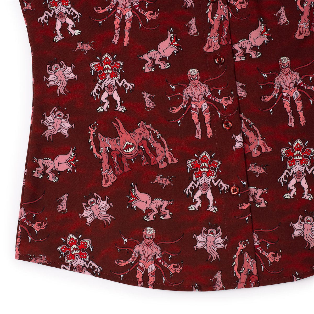 Stranger Things "Vecna and Friends" – Women's KUNUFLEX Short Sleeve Shirt - Image 4