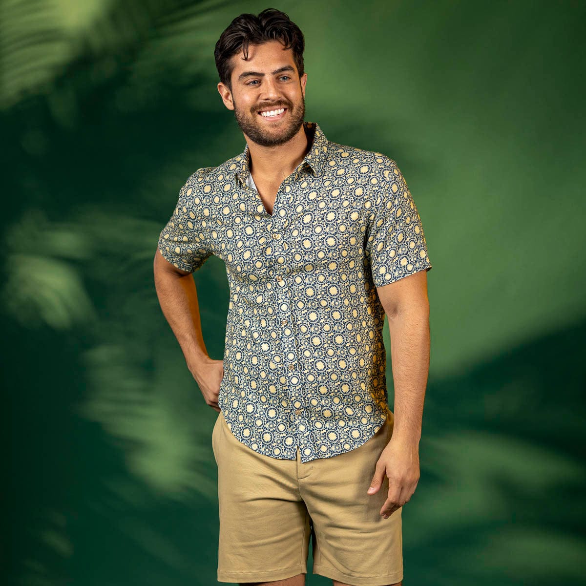 Sunburst – Bamboo Short Sleeve Shirt - Image 3