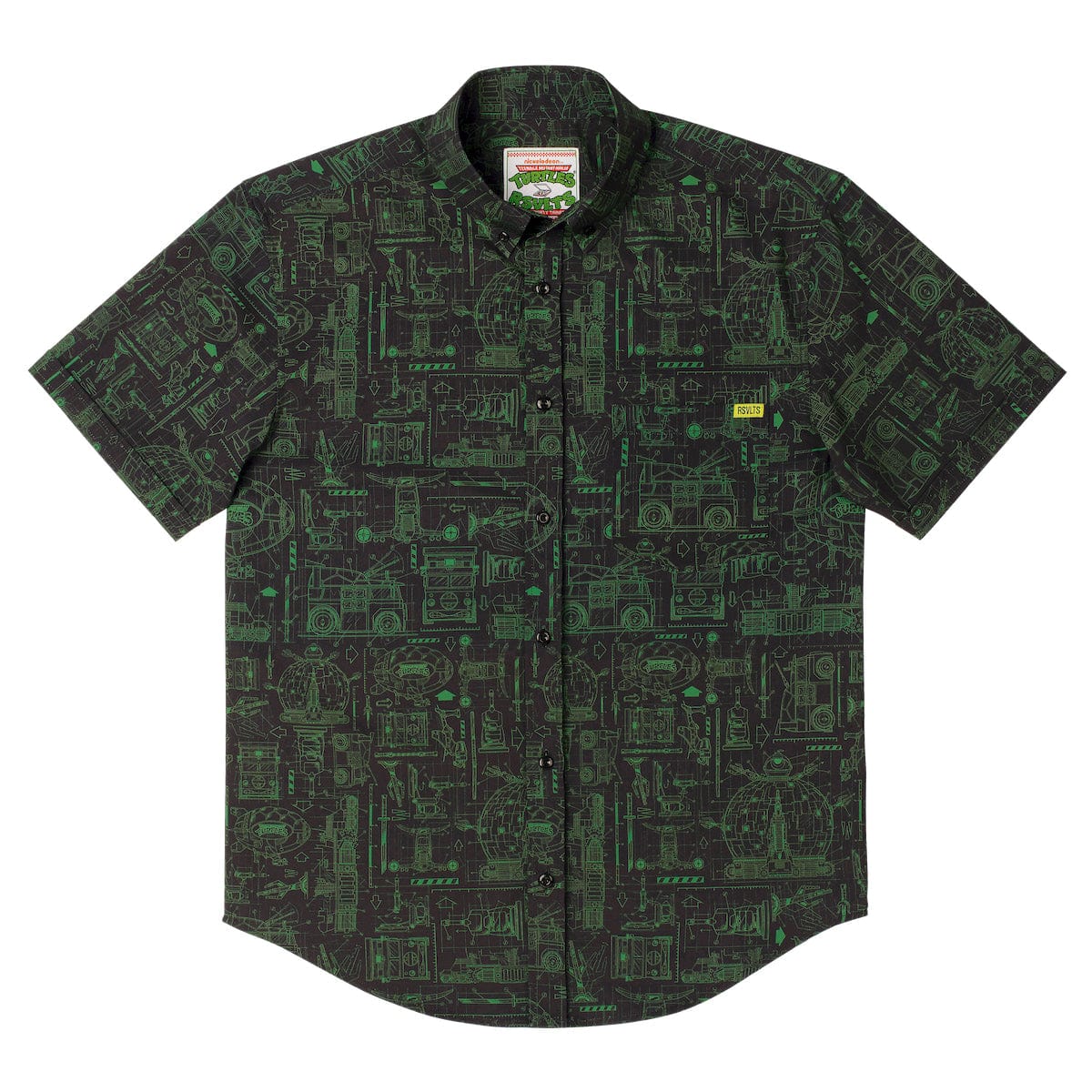 Teenage Mutant Ninja Turtles "Greenprints" – KUNUFLEX Short Sleeve Shirt - Image 5