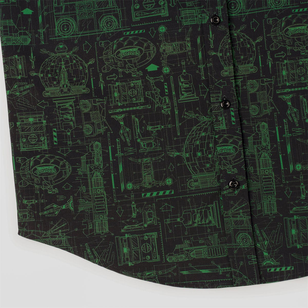 Teenage Mutant Ninja Turtles "Greenprints" – KUNUFLEX Short Sleeve Shirt - Image 7
