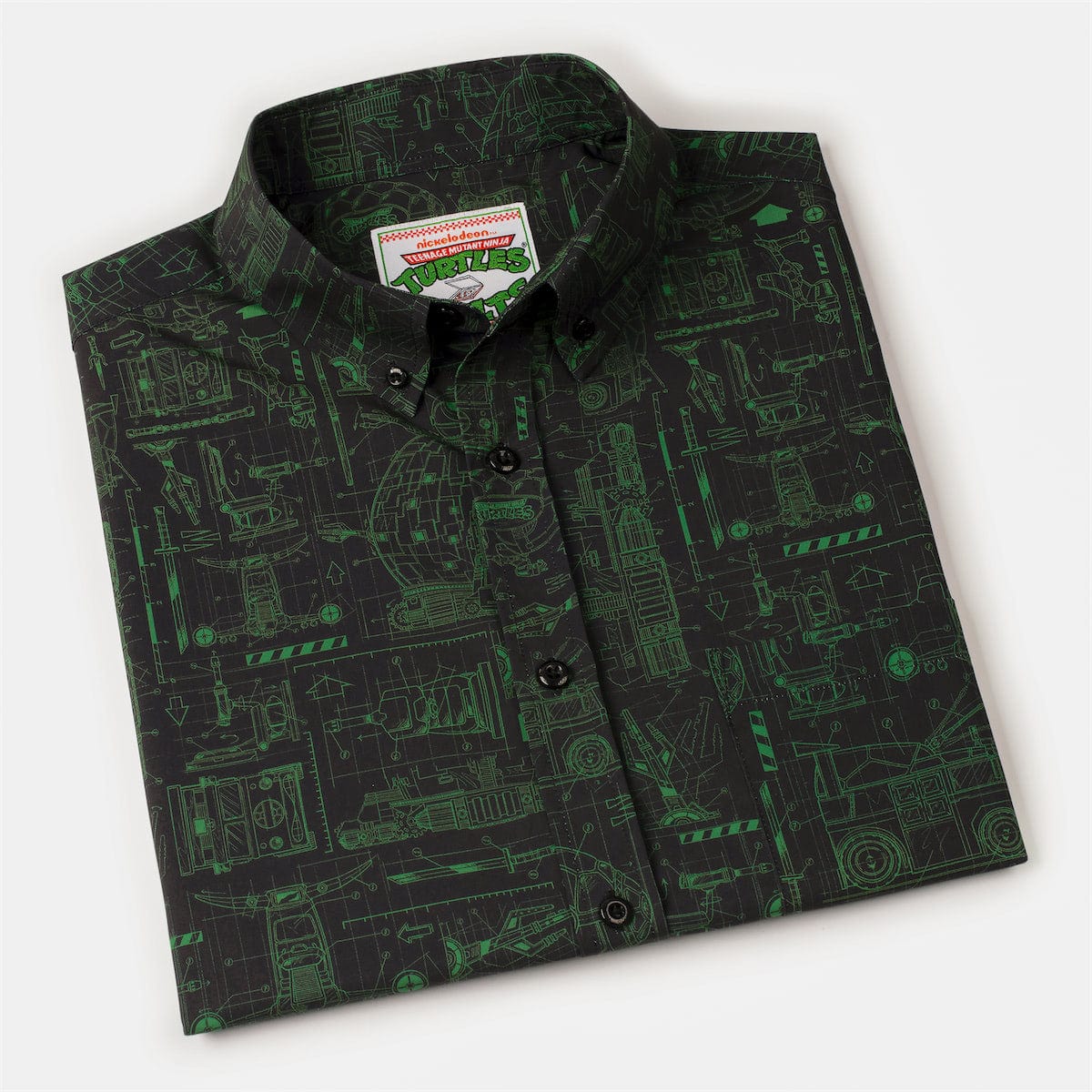 Teenage Mutant Ninja Turtles "Greenprints" – KUNUFLEX Short Sleeve Shirt - Image 8