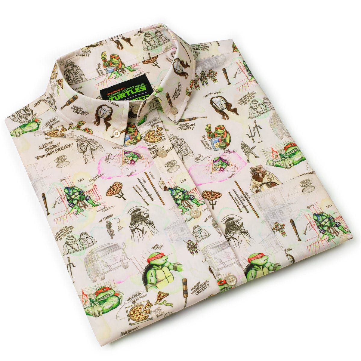 Teenage Mutant Ninja Turtles "Heroes in a Half Sketch" – KUNUFLEX Short Sleeve Shirt - Image 8