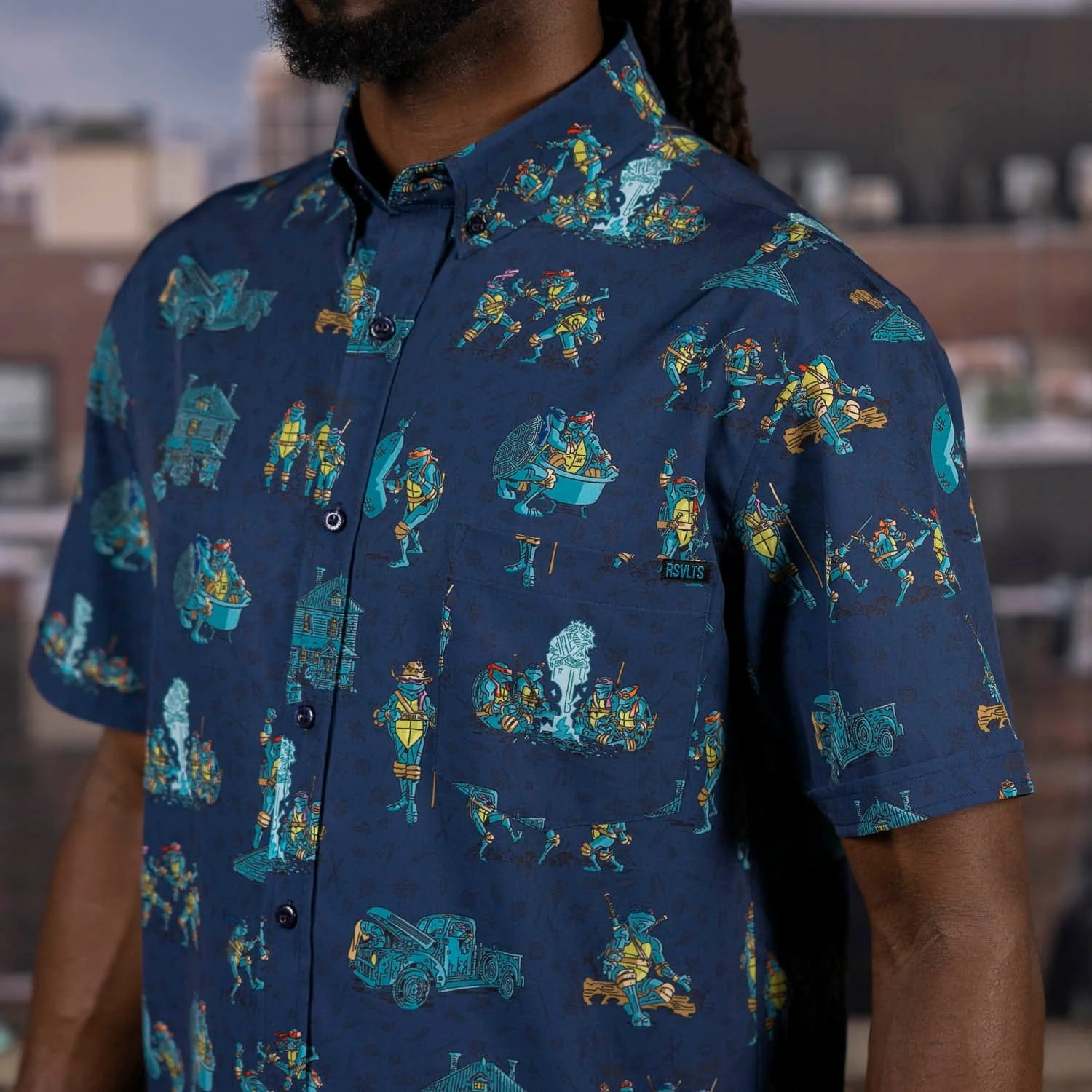 Teenage Mutant Ninja Turtles "It's Time to Go Back" – KUNUFLEX Short Sleeve Shirt - Image 4
