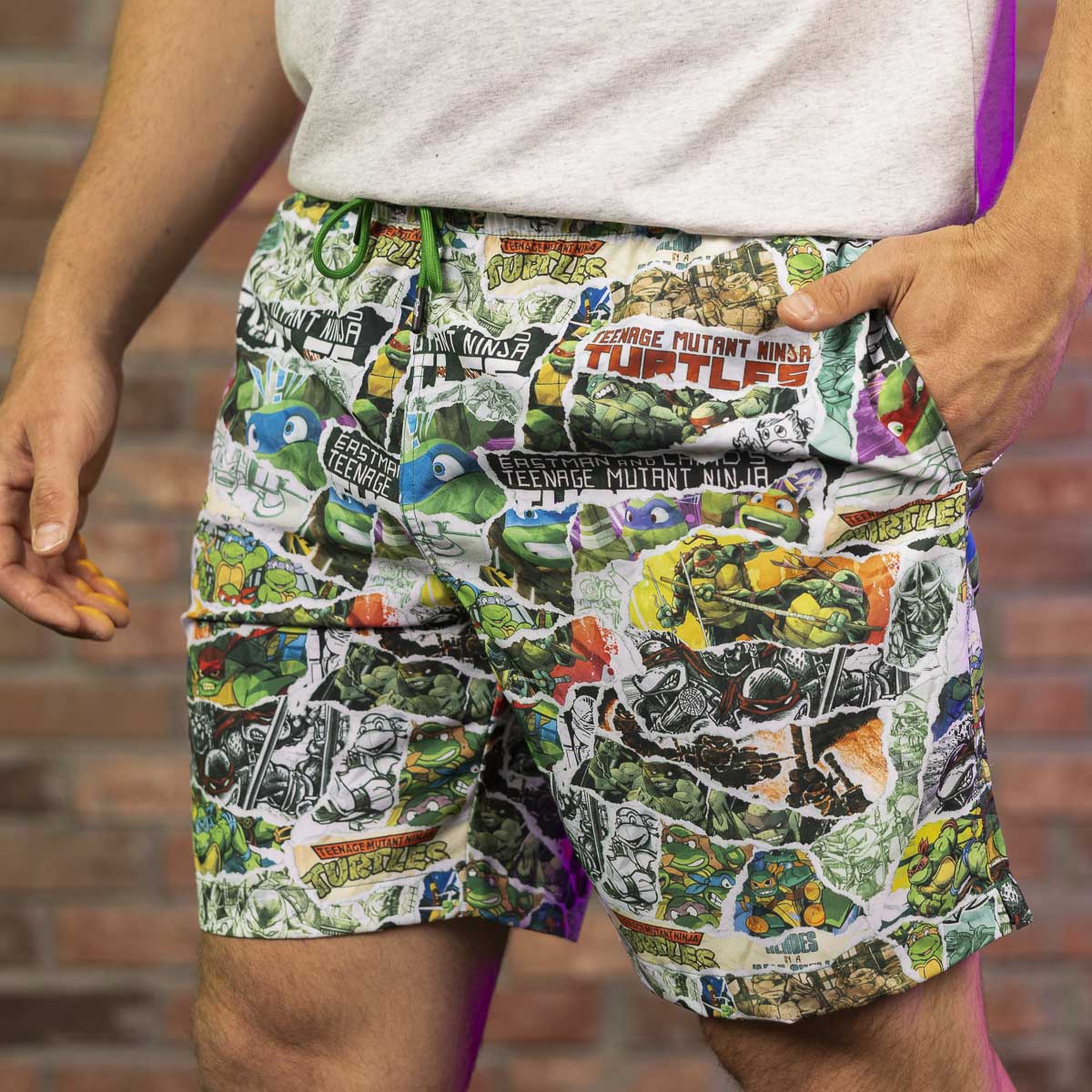 Teenage Mutant Ninja Turtles "Tubular Since '84" – Hybrid Shorts - Image 2