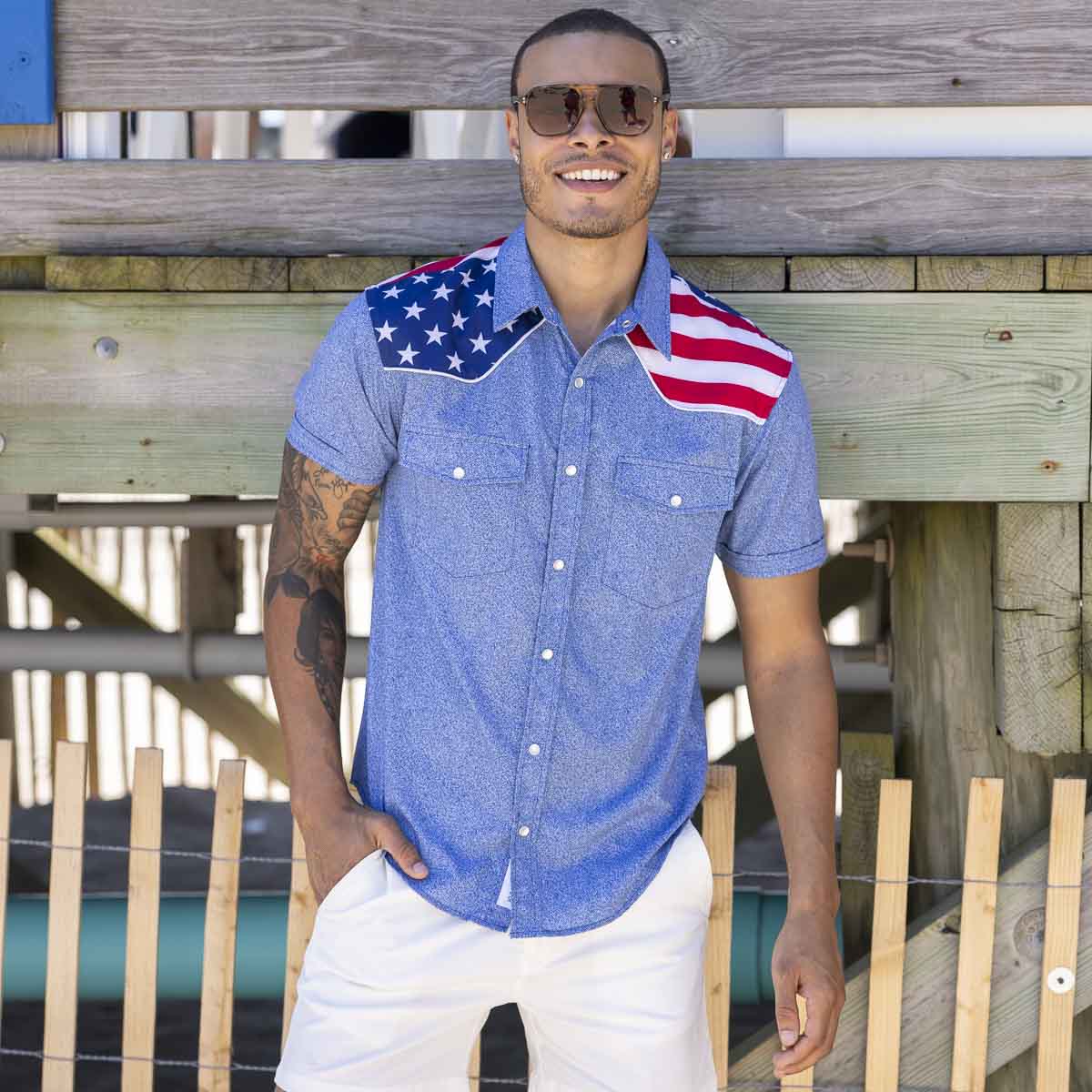 The Highway Man – Roper Short Sleeve Shirt - Image 3