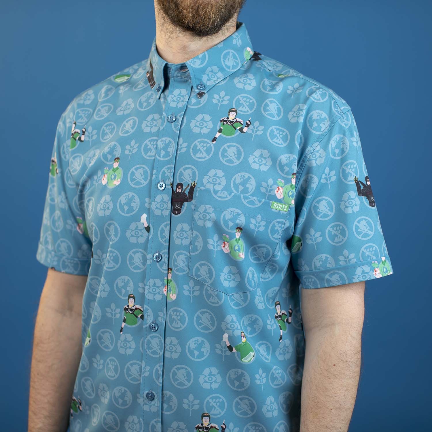 The Office "Recyclops" – Recycled KUNUFLEX Short Sleeve Shirt - Image 4