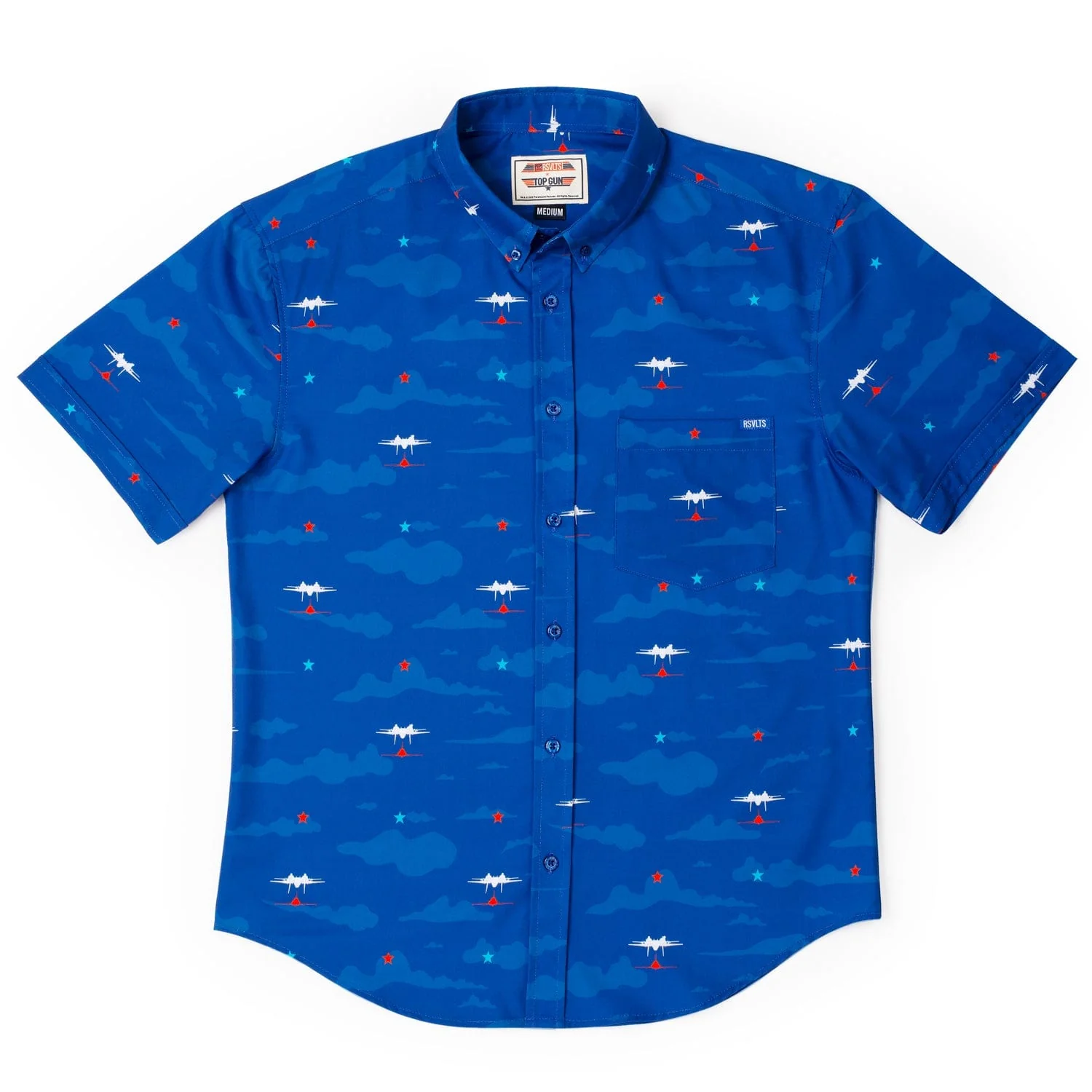 Top Gun "Inverted" (Navy) – KUNUFLEX Short Sleeve Shirt - Image 2