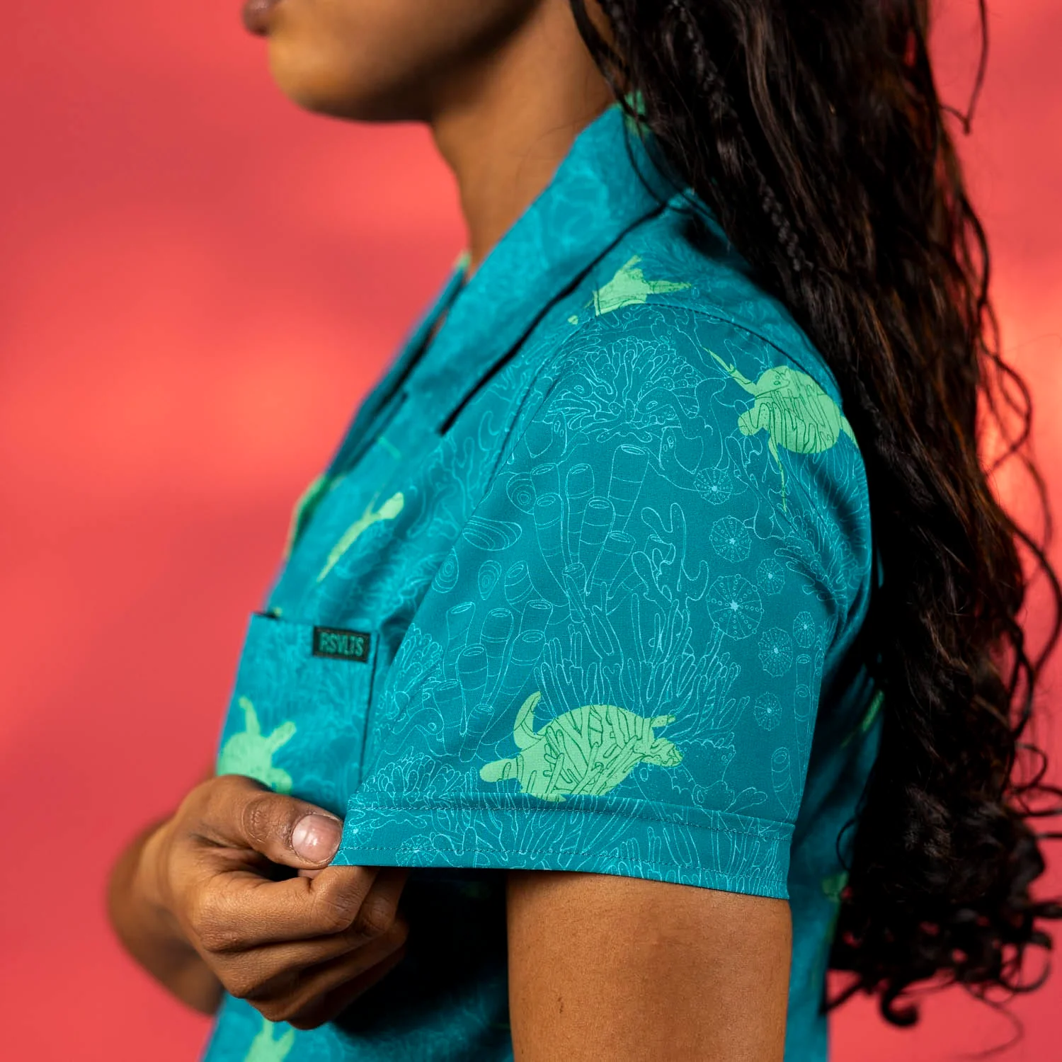 Turtle Tide – Women's KUNUFLEX Short Sleeve Shirt - Image 5
