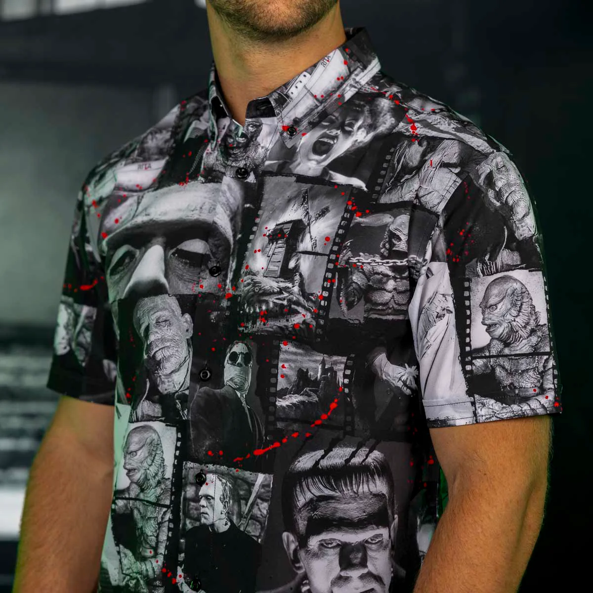 Universal Monsters "Stars of the Silver Scream" – KUNUFLEX Short Sleeve Shirt - Image 4